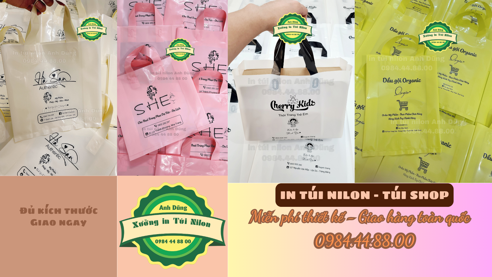 In túi Nilon - túi Shop Anh Dũng