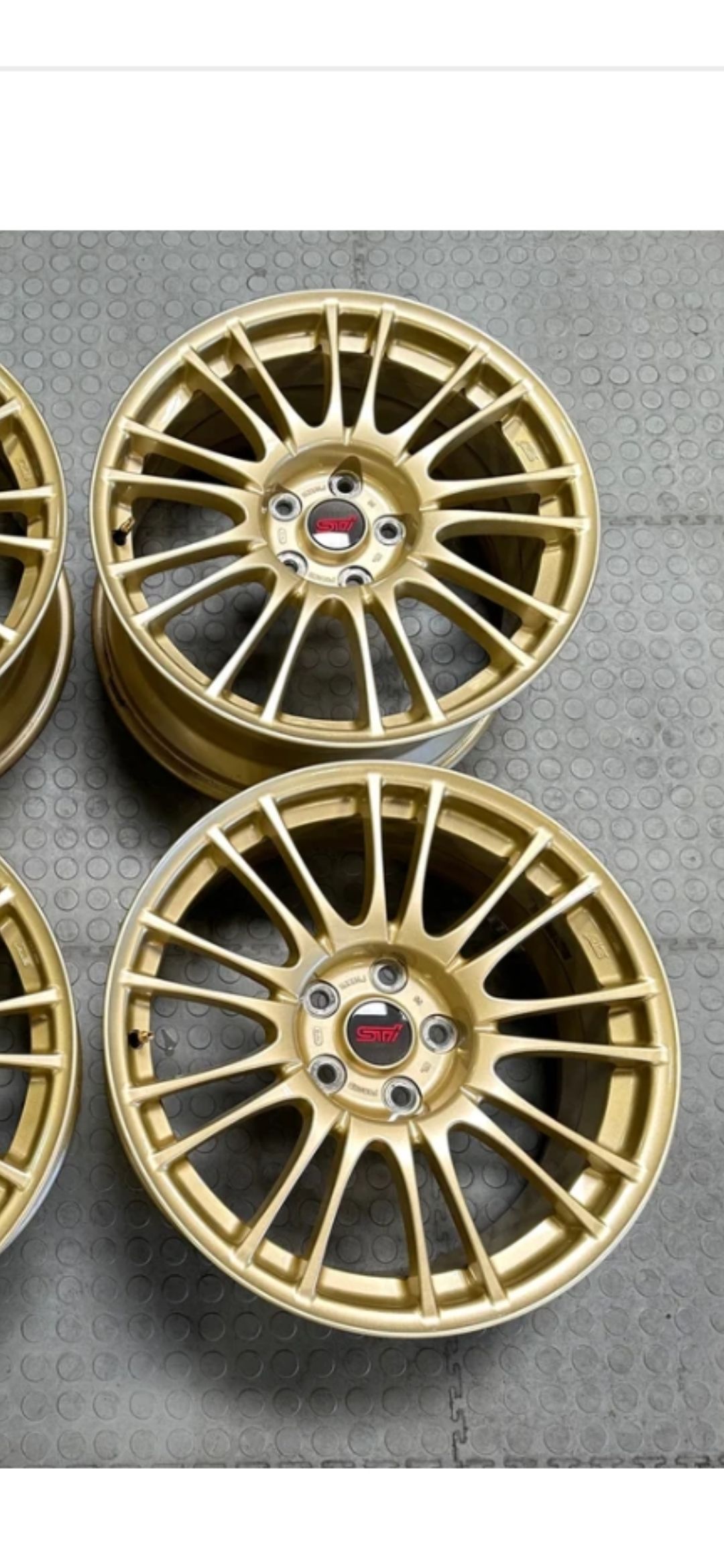 Subaru STi Wheels Scuba 215/45R17 17x7jj Offset 55 Price: $700