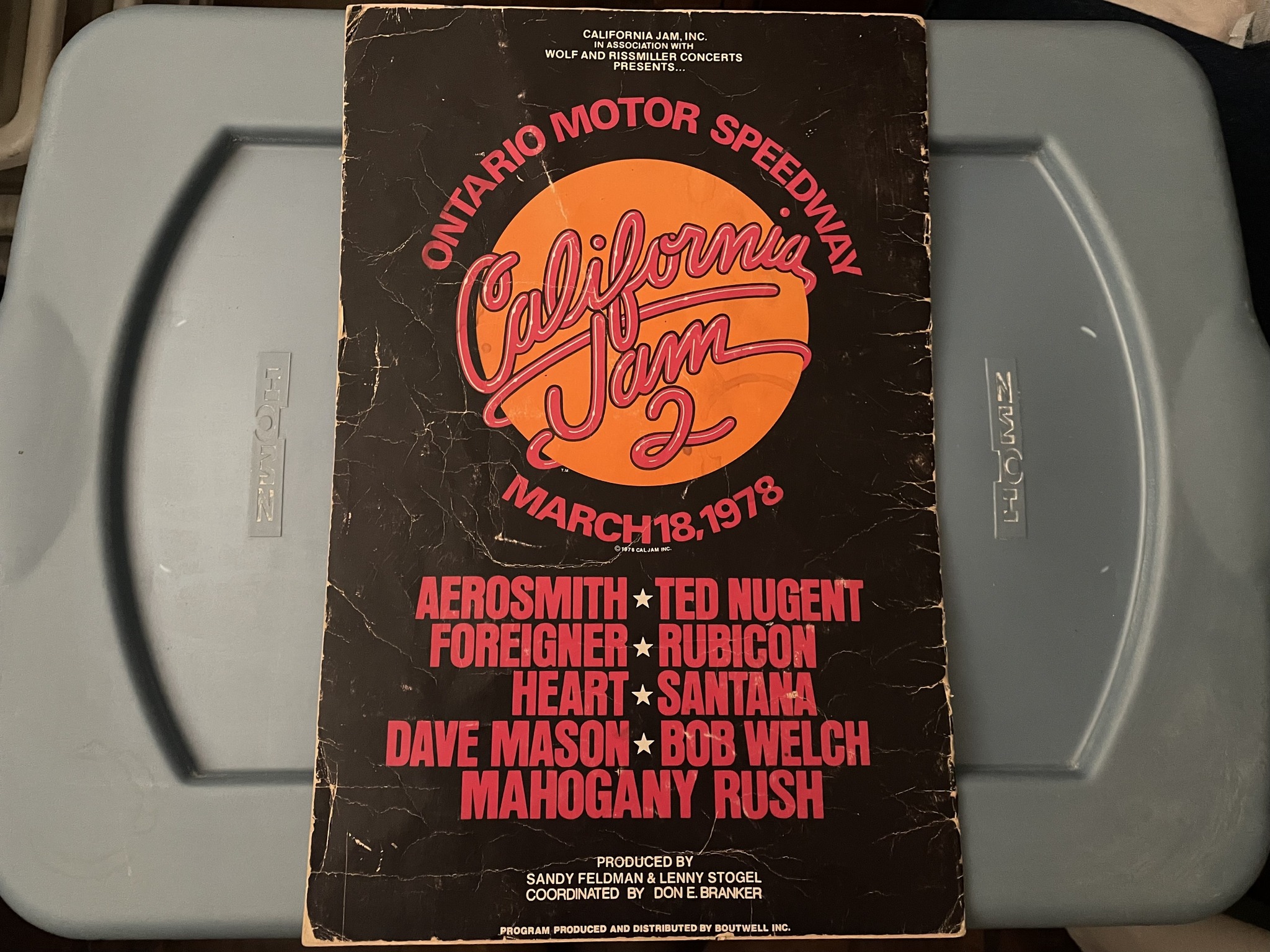 Heart's 1978 California Jam 2 concert program