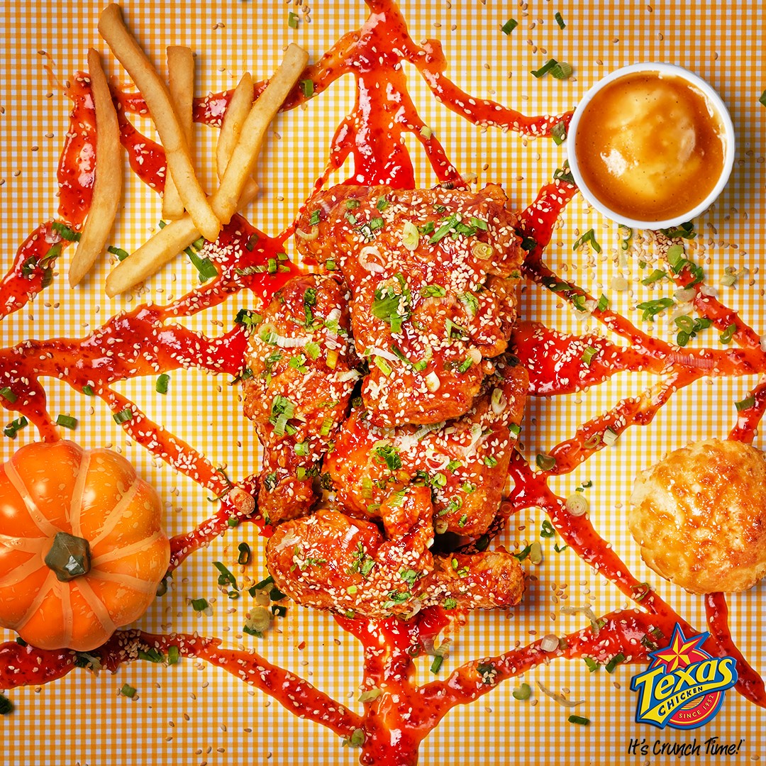 Halloween’s tricky treat! 🕸👀... - Texas Chicken Singapore