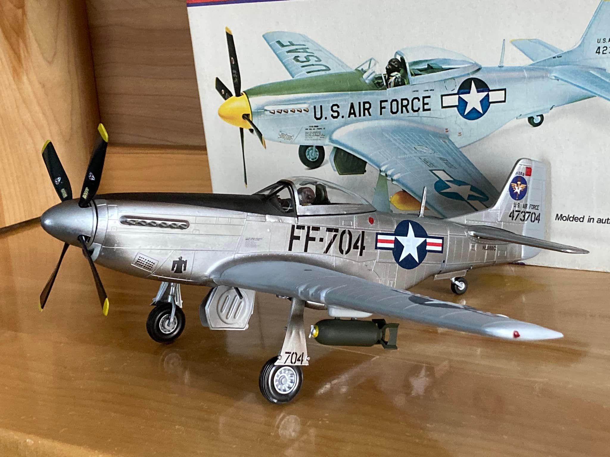 Monogram 1/32 Phantom F-51D Mustang. Easy kit to assemble, though