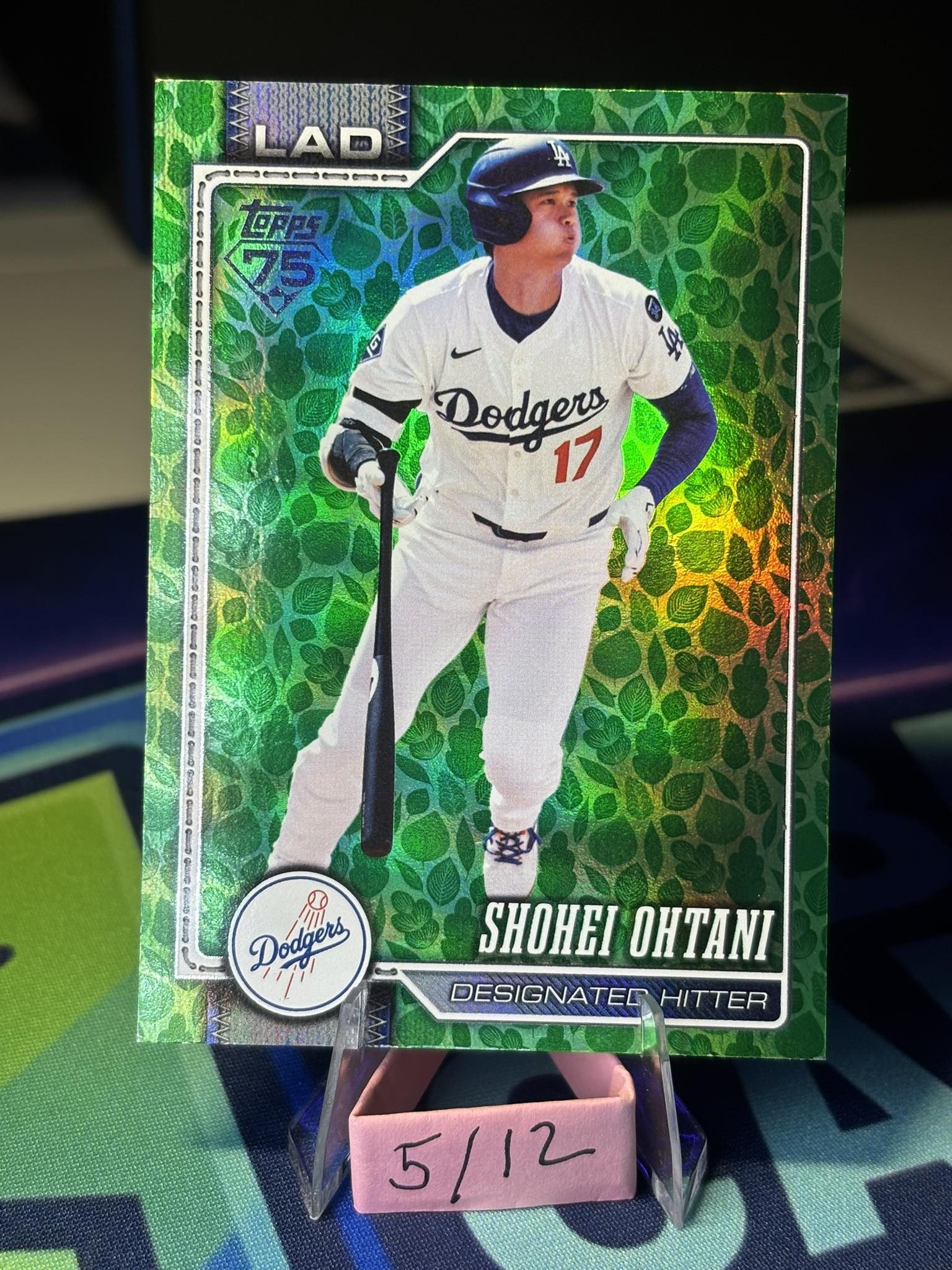 This is a 2025 Topps Holiday Shohei Ohtani #H1 baseball card 