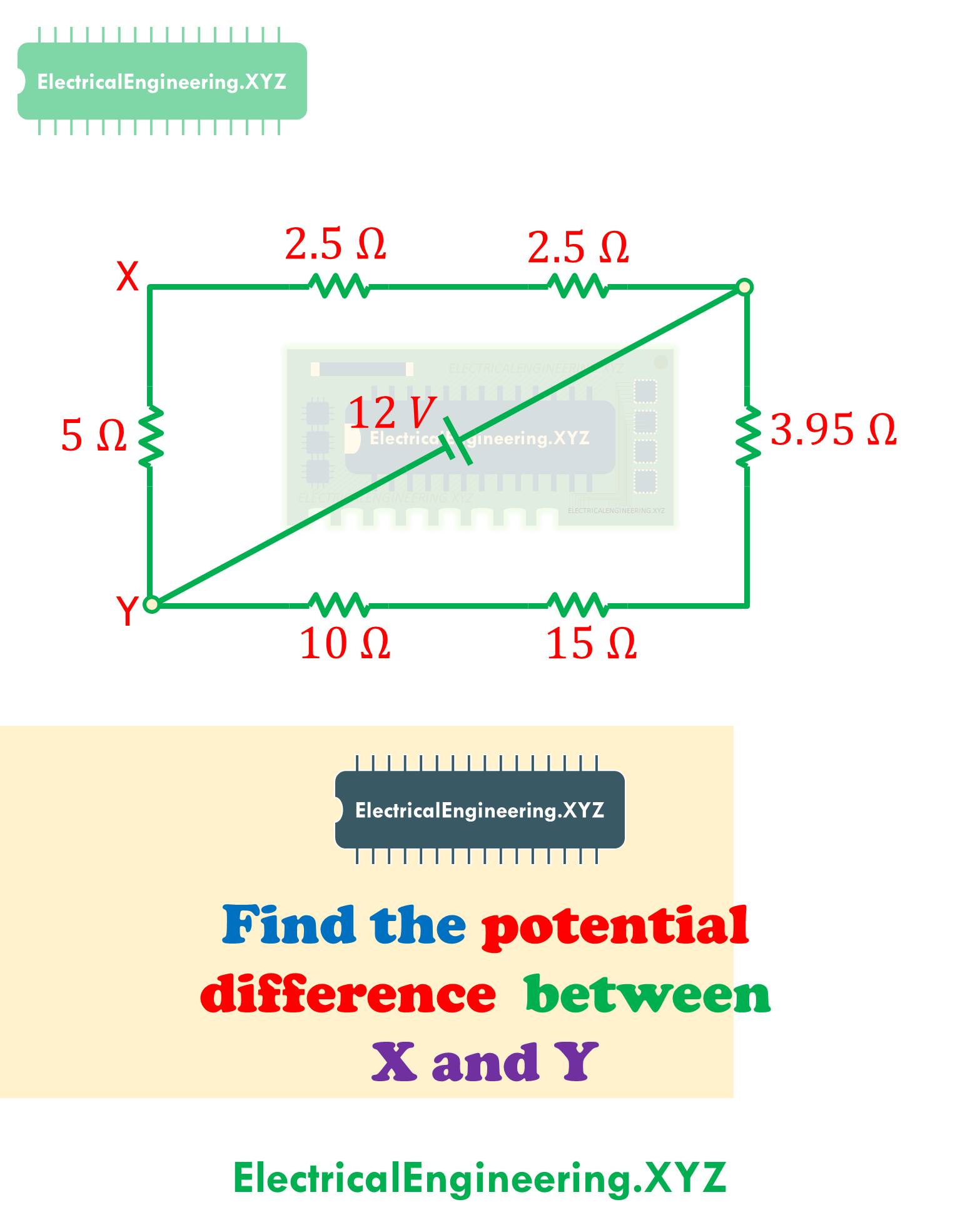 Find potential difference... - Electrical Engineering XYZ | Facebook
