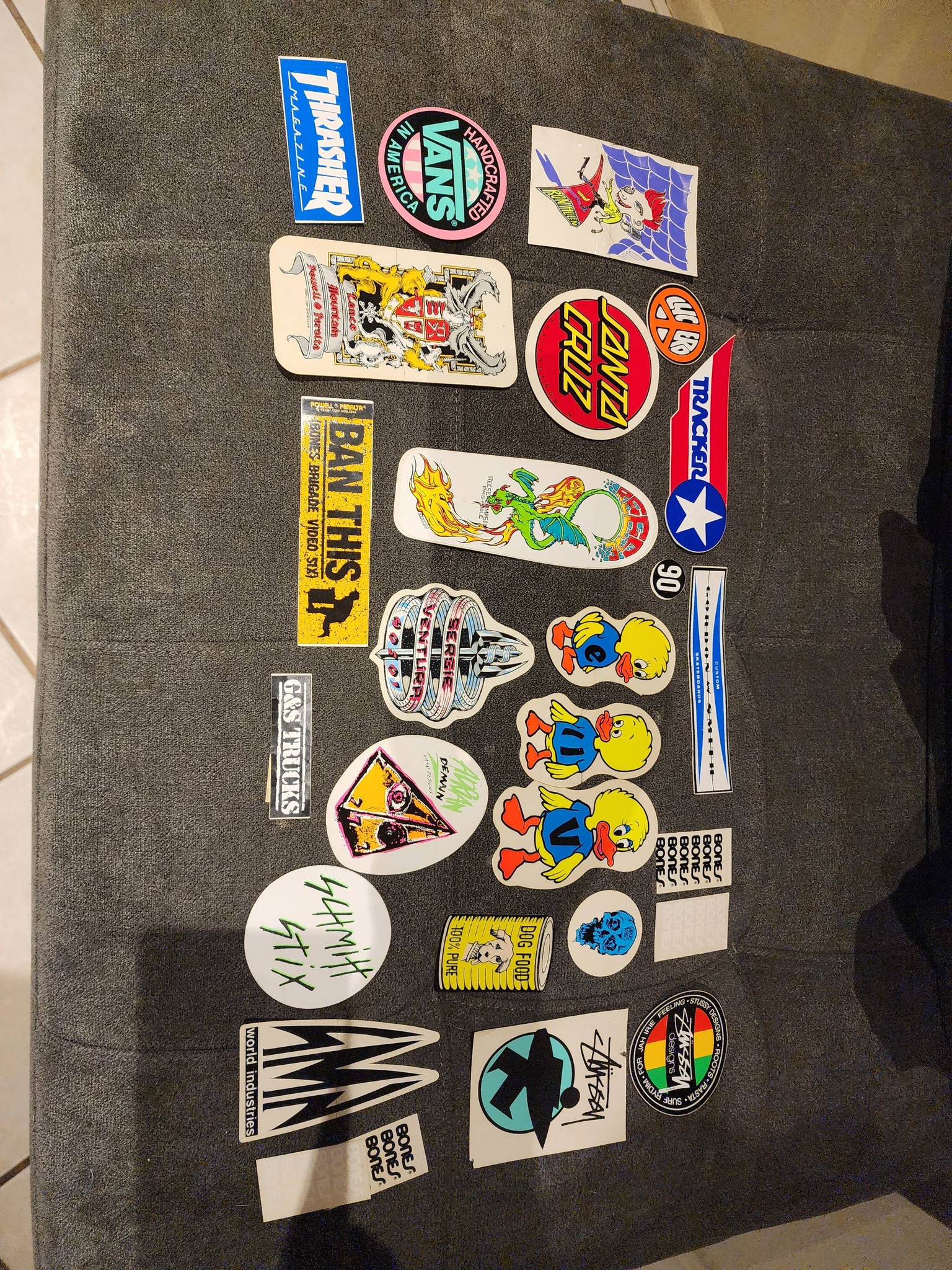 Vintage Skateboard Collection and Stickers