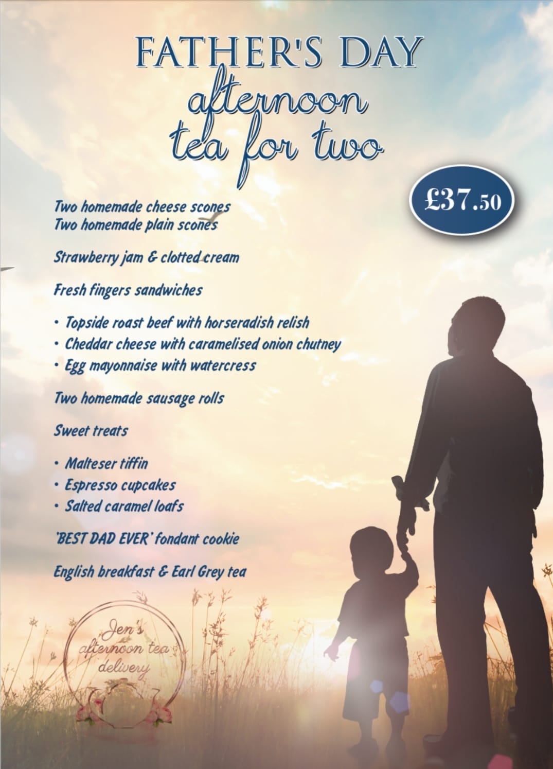 💙 FATHER'S DAY MENU 💙 I'm... - Jen's Afternoon Tea Delivery