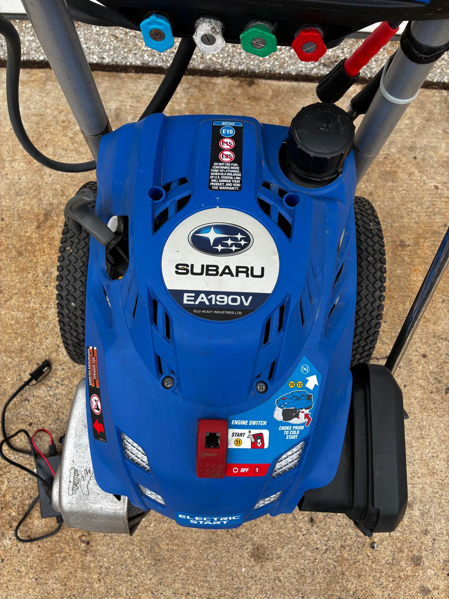 Subaru Electric Start Pressure Washer