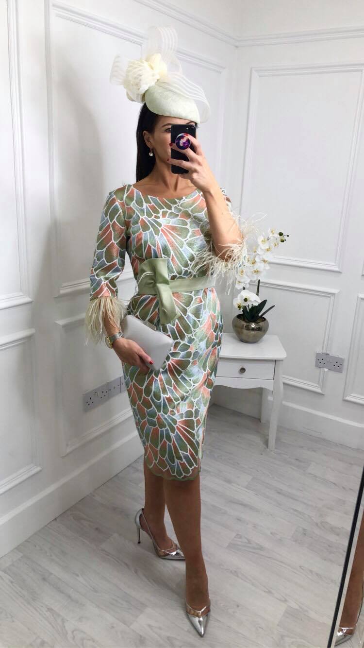 green emerald velvet dress Floral Fusion Midi Dress