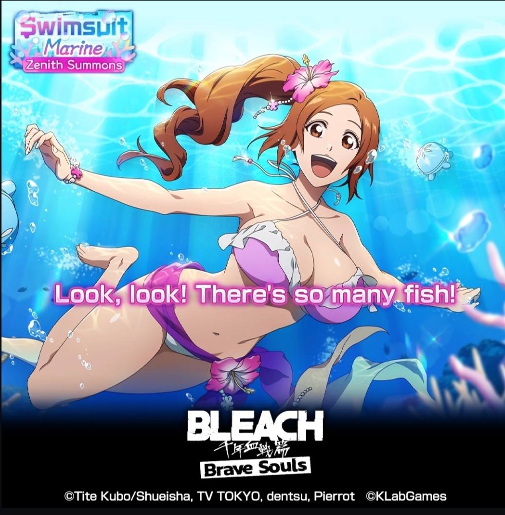 BLEACH on the BEACH!! women　プロモ　3枚セット Imágenes promocionales y diseños oficiales de Orihime y Giselle