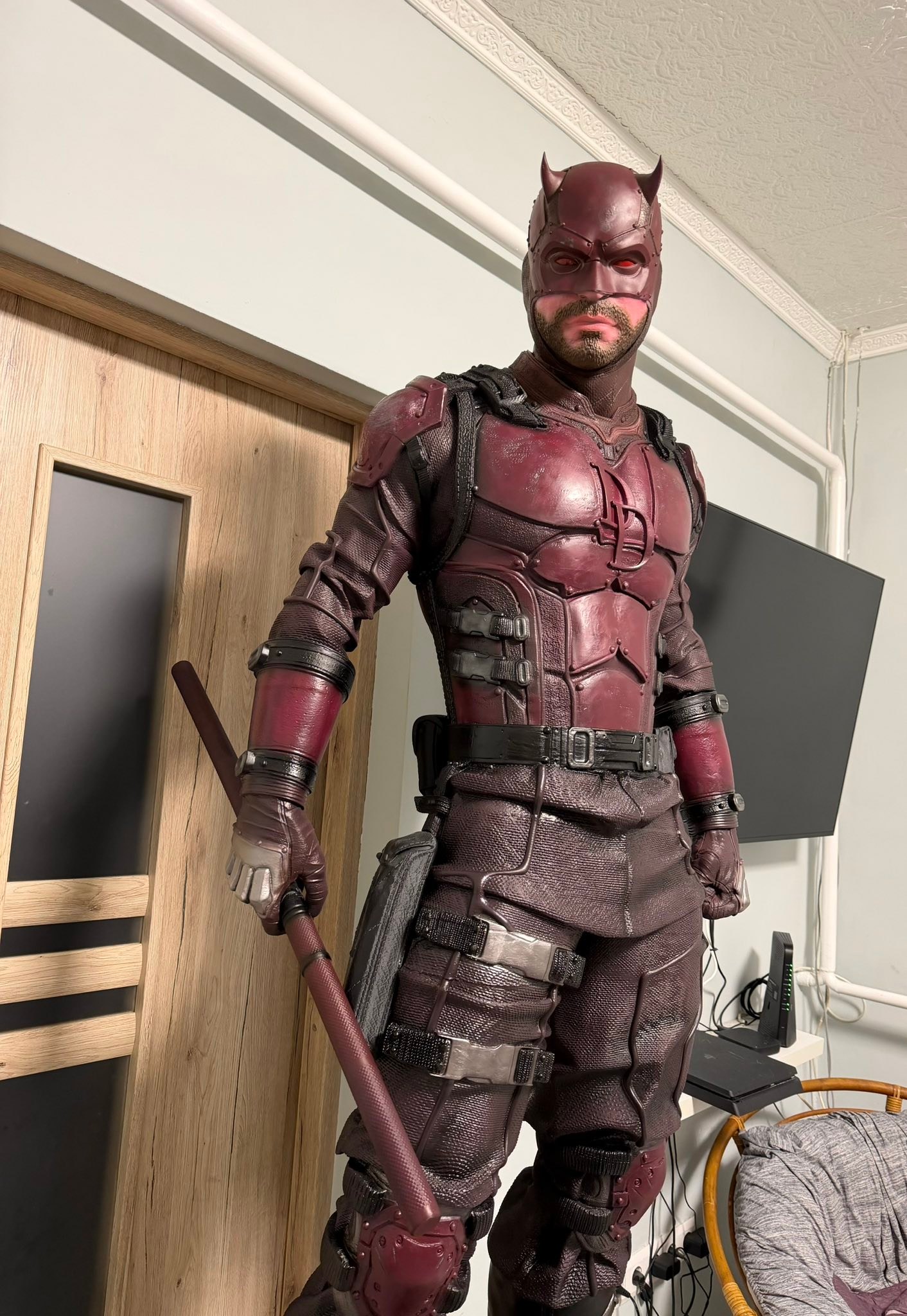 My 3d printed life-size Daredevil statue File:sanix3d