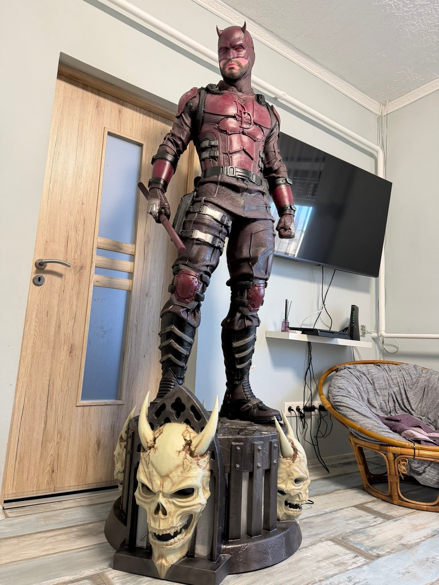 My 3d printed life-size Daredevil statue File:sanix3d