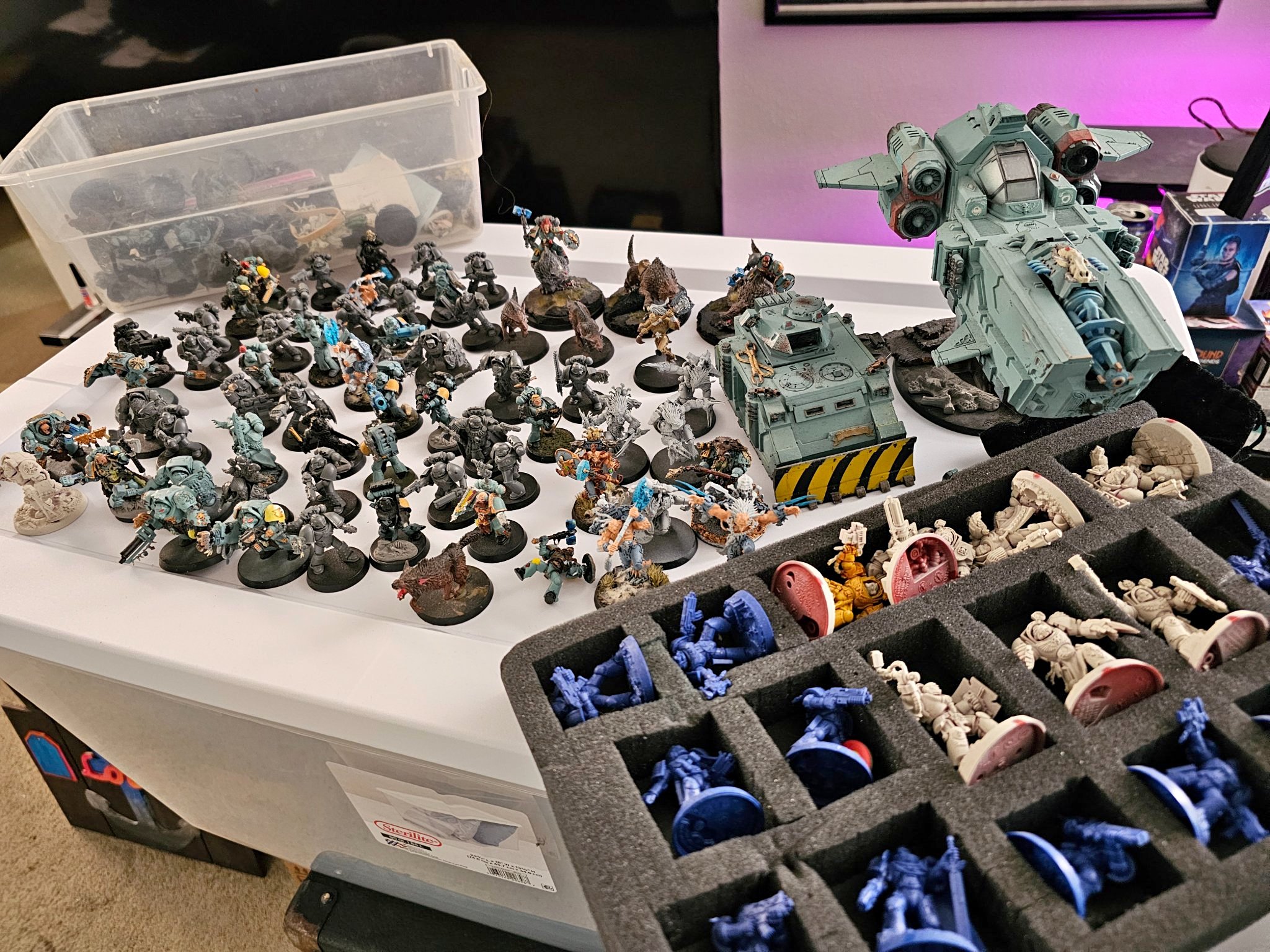 Warhammer 40k Space Wolves Army - Miniature & War Games - Peoria ...