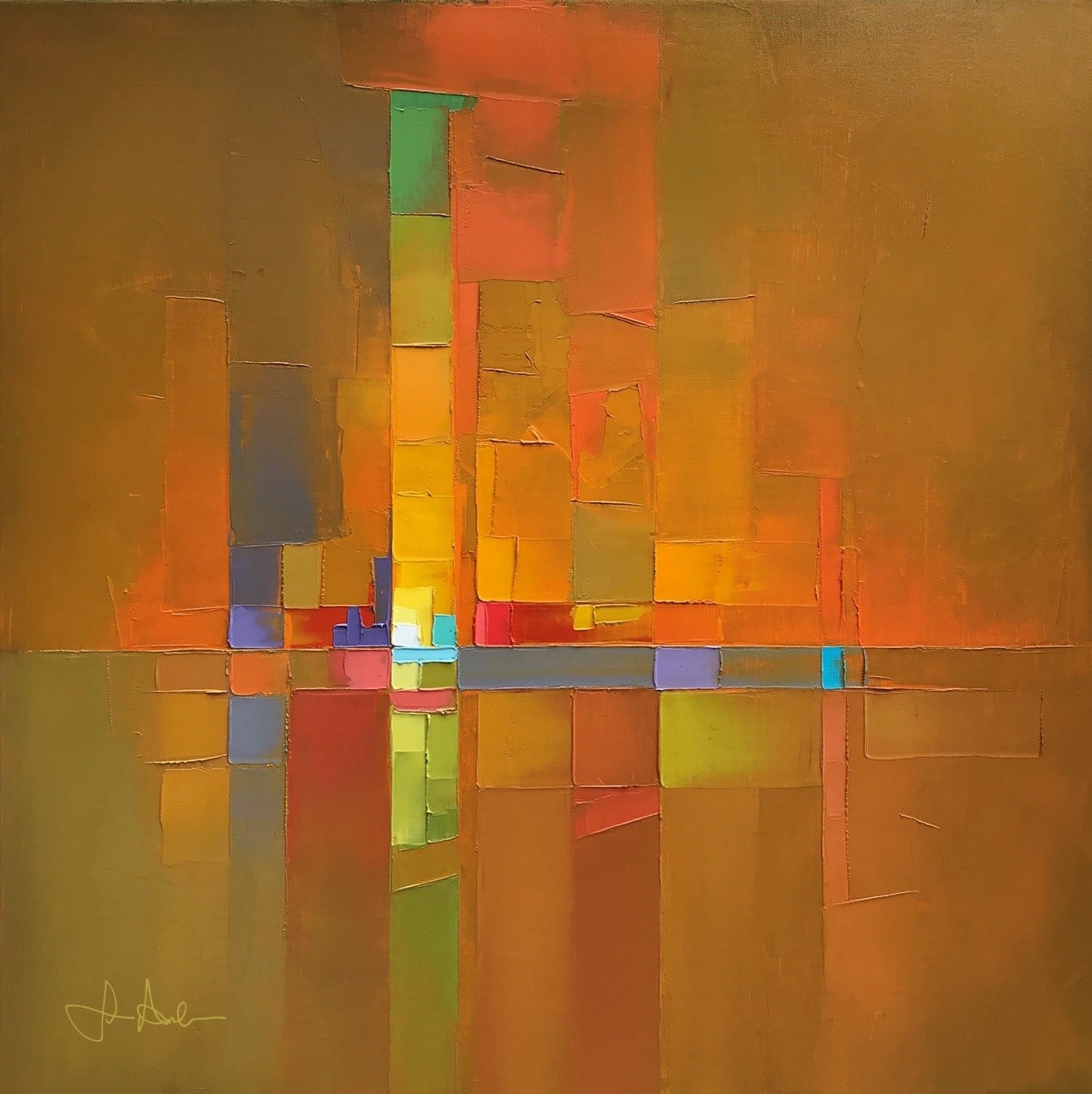 G I L T ' Oil on 60 x 60cm linen www.jasonandersonartist.com