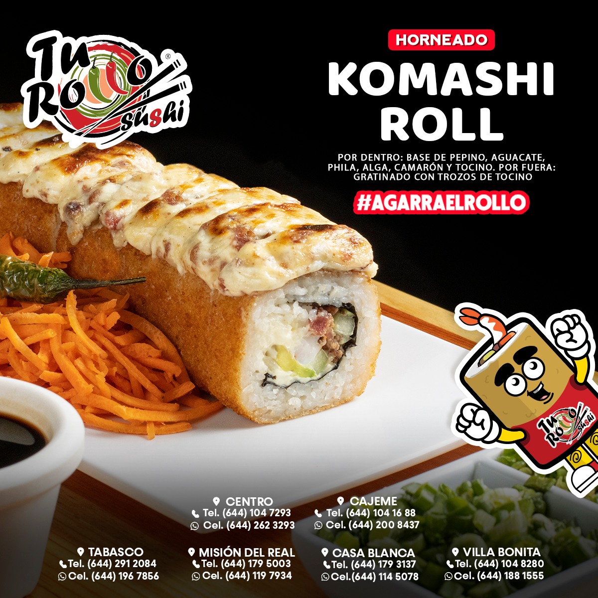 Tu Rollo Sushi - ¡El sabroso Komashi Roll siempre lo... | Facebook