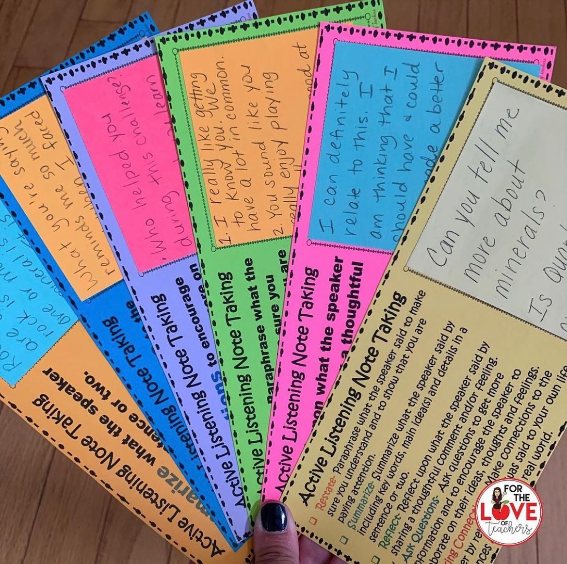 My Active Listening Note Taking... - For The Love of Teachers | Facebook