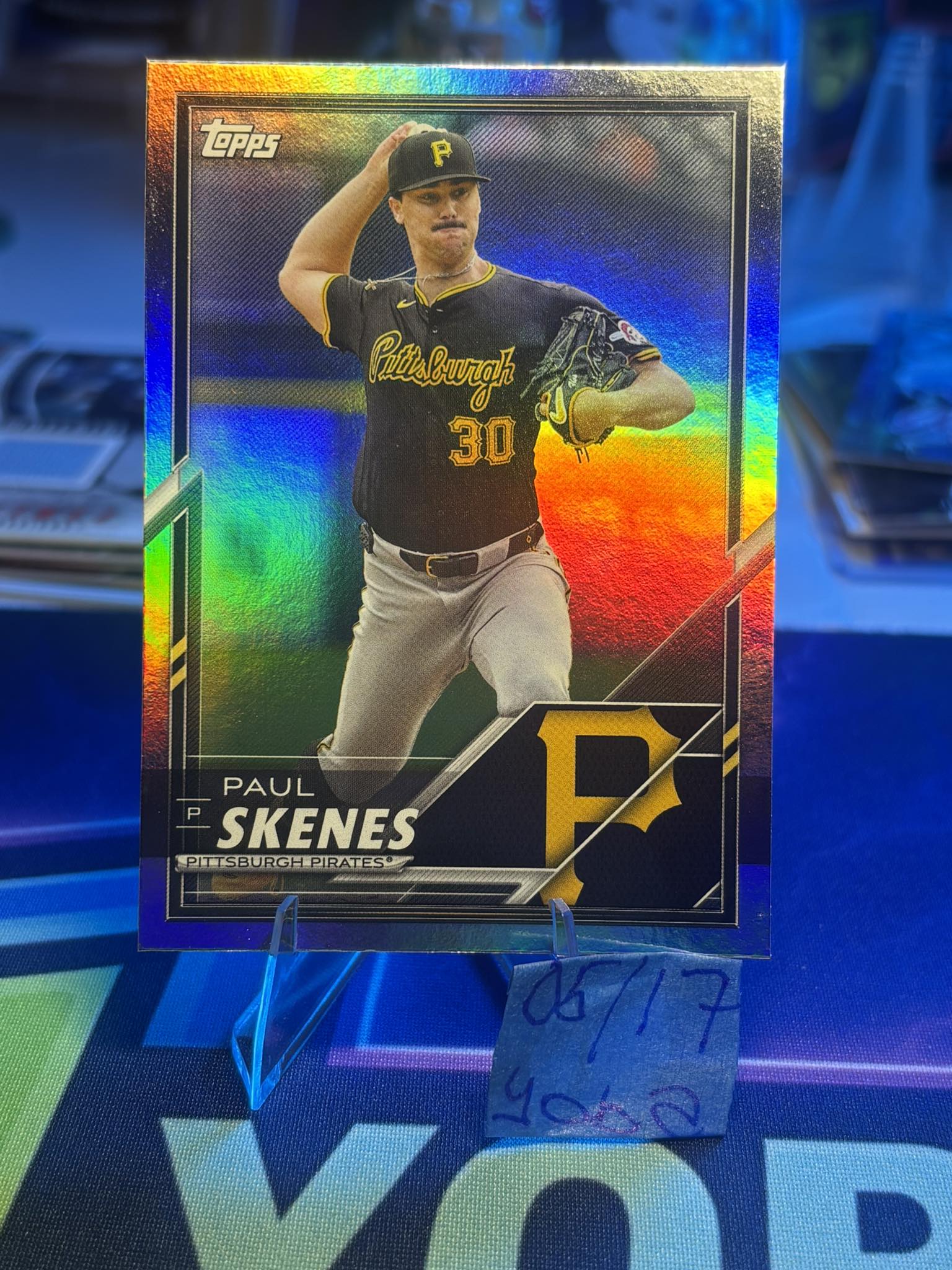 Paul Skeens 1989 Relic Card, limited edition of 150
