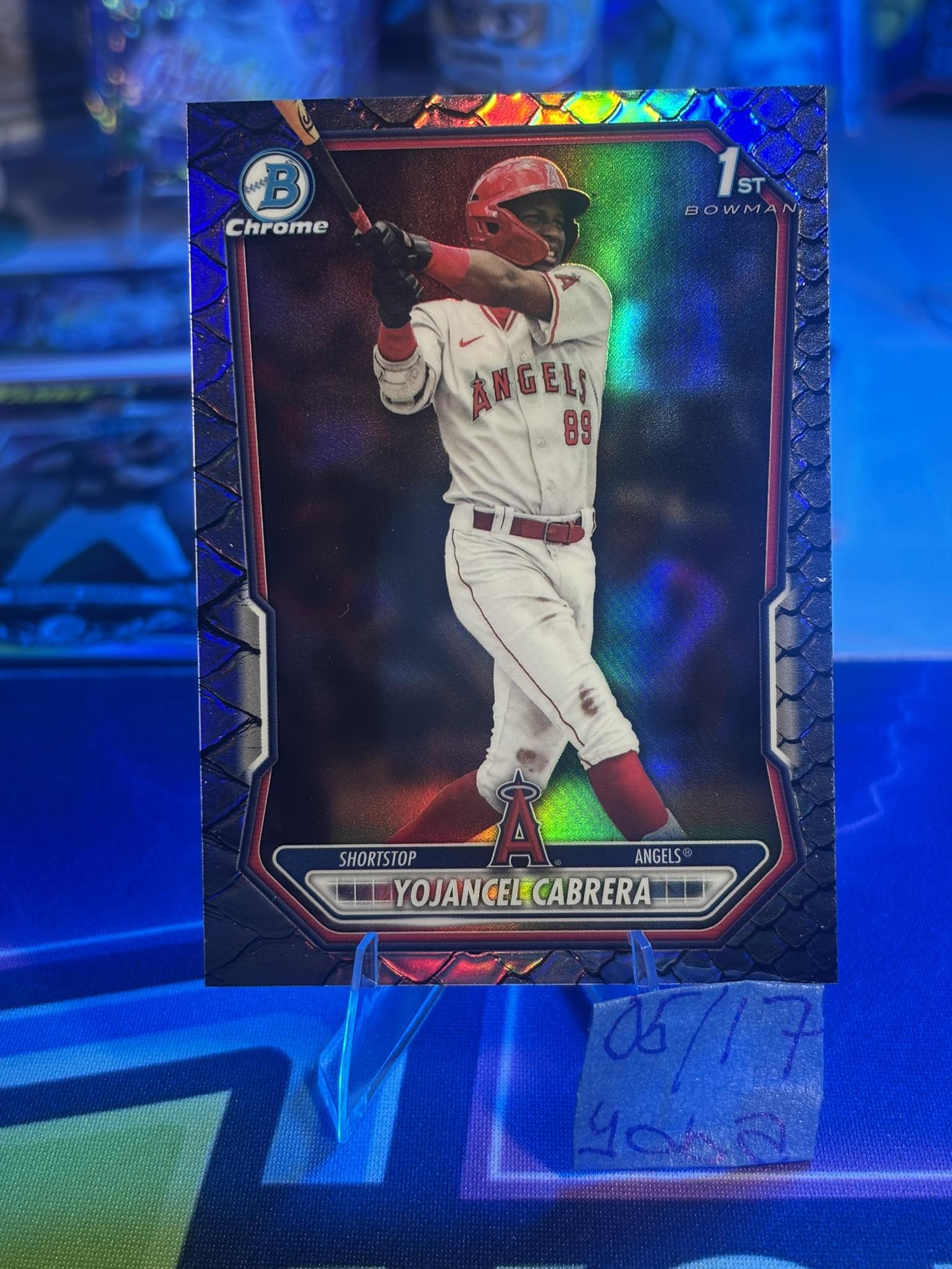 2026 Bowman Chrome Yojancel Cabrera Reptilian Refractor