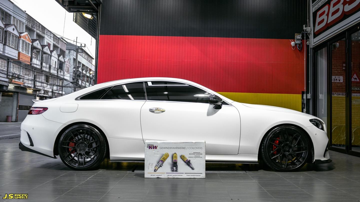 🔥BENZ E200 coupe w238 อัพเกรดช่วงล่าง เพิ่มความเฟริมขับมั่นใจ เเน่นนุ่ม ...