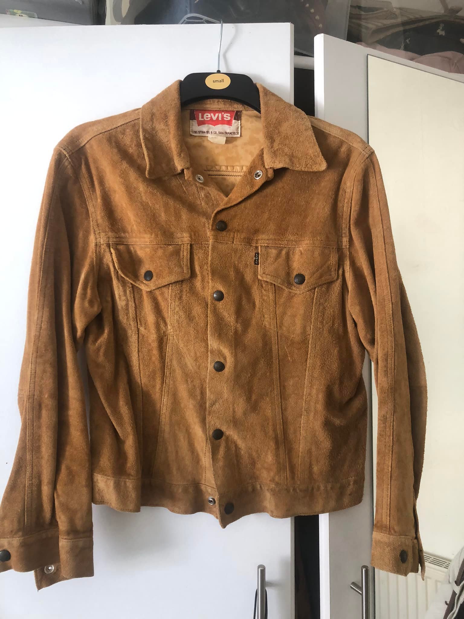 Levi Big E Suede Trucker Jacket in medium in mint condition. £650 