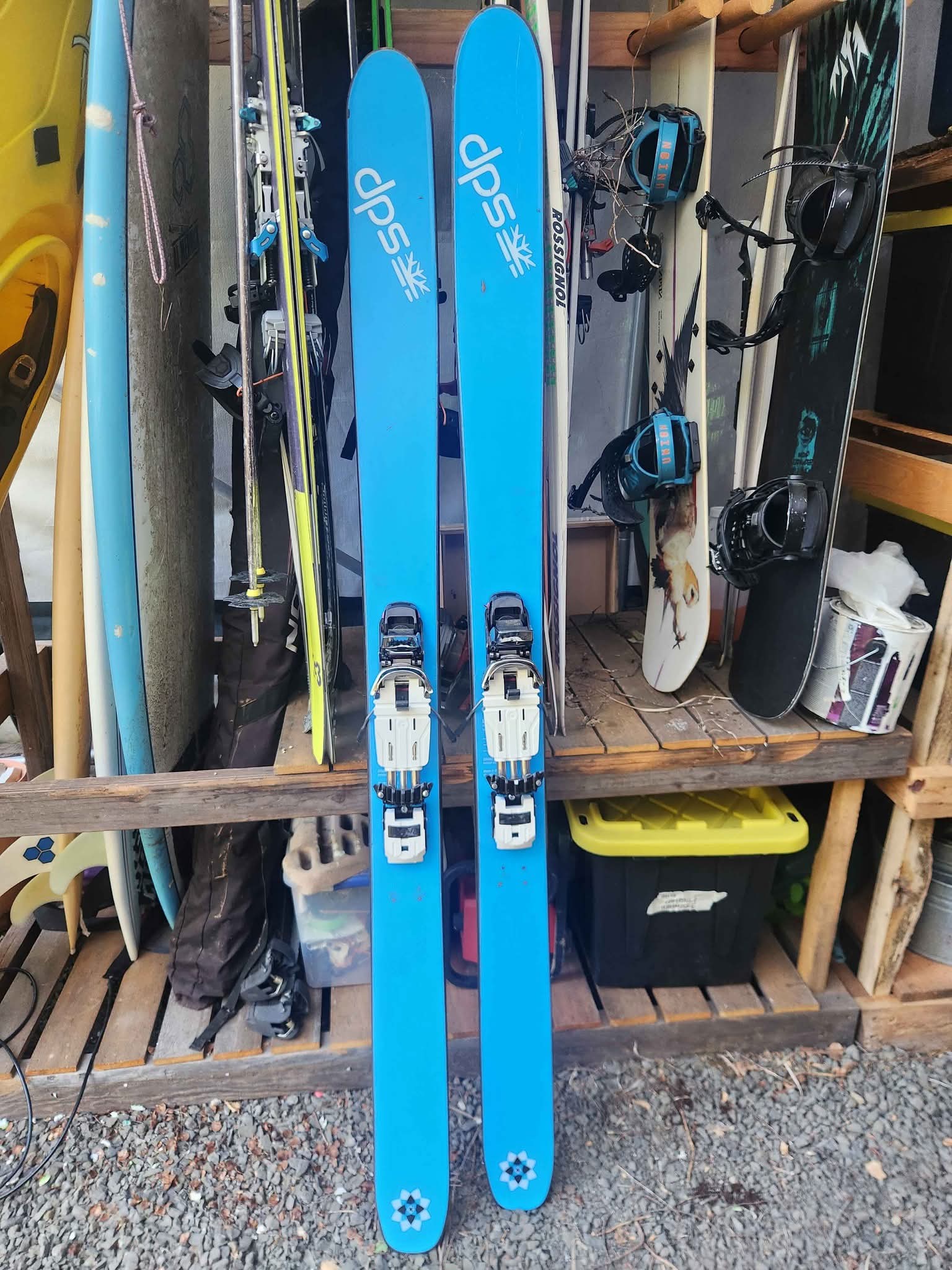 Dps lotus 120 skis 189 in length and Rotefella Freeride NTN size 