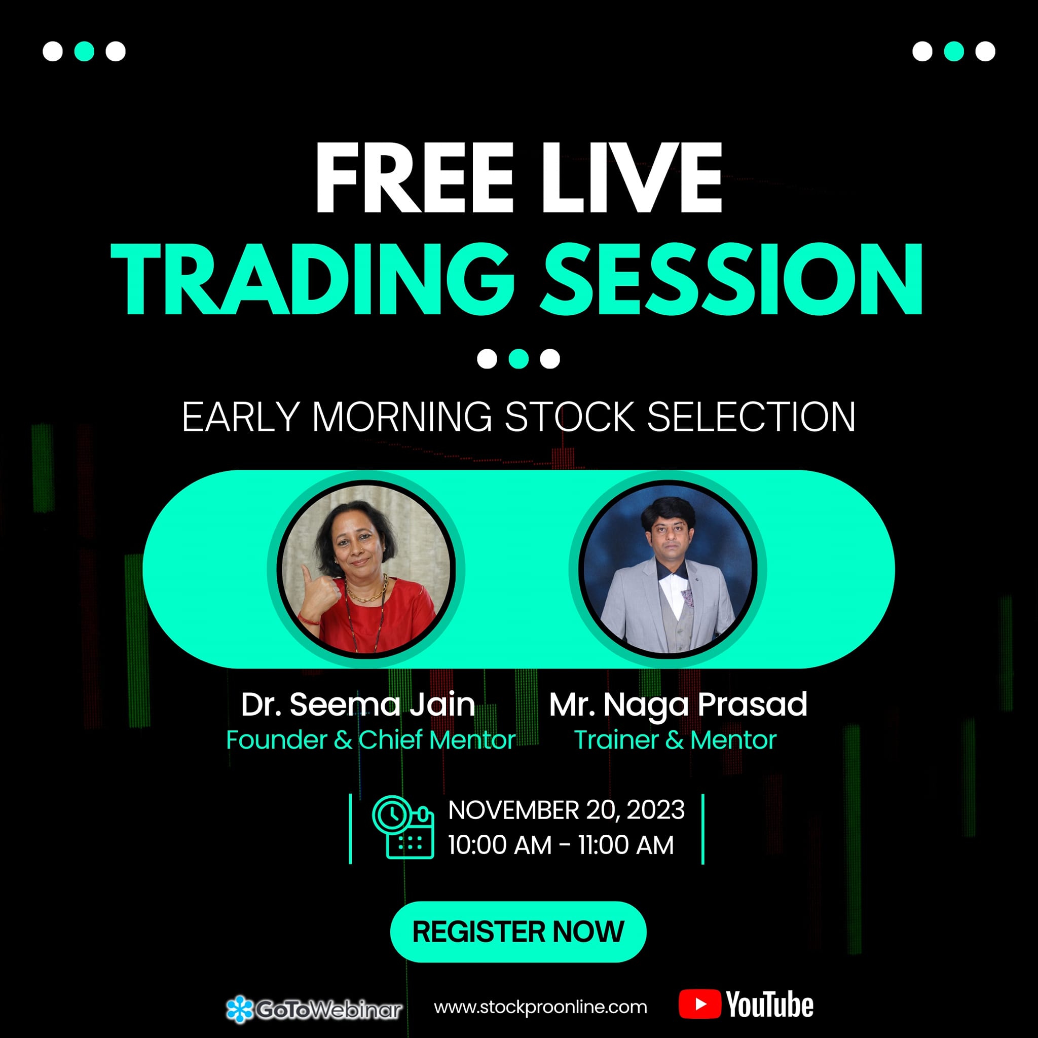 ❇️Register for Monday's LIVE Market Trading Session with
