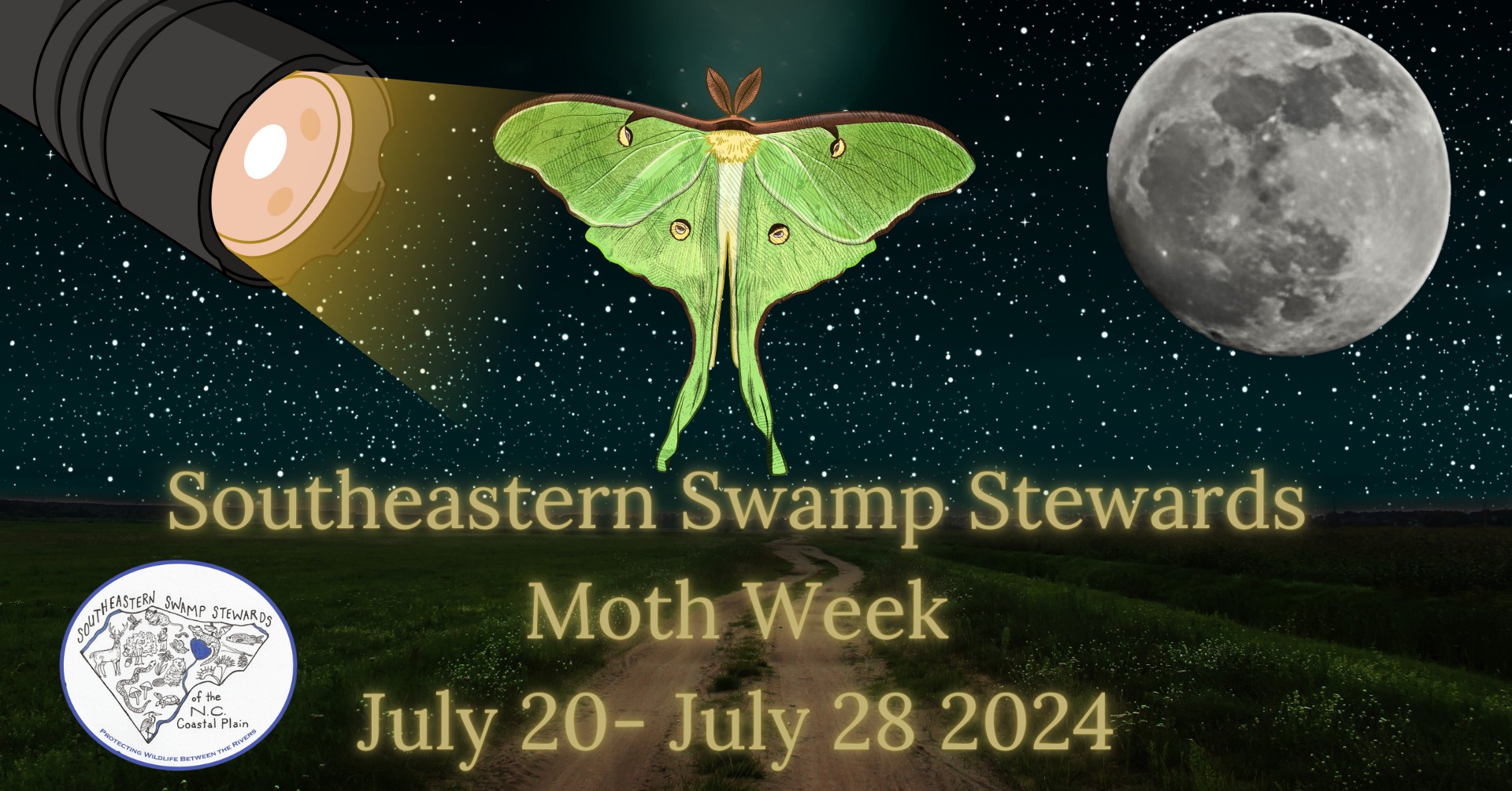 National Moth Week 2024 - with Southeastern Swamp Stewards and iNaturalist