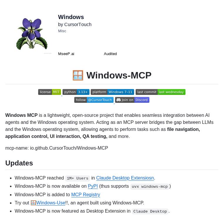 Thongchai - 🖥️ Windows-MCP คือสะพานเชื่อม LLM กับ Windows แบบตรงตัว ทำ ...