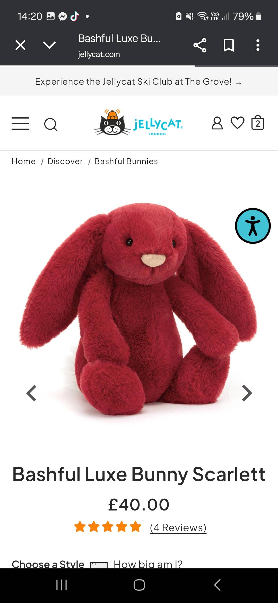 Jellycat Bashful Bunny price increase to £40