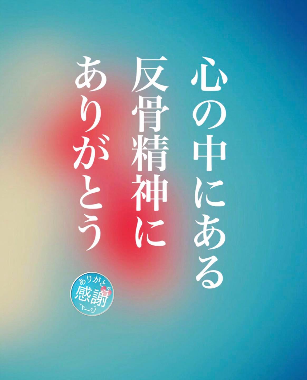 ありがとう感謝ページ 反骨精神があるから まだ耐えられる また立ち上がれる また歩き出せる また走り出せる ずっと反骨精神ばかりは さすがに疲れるので よく寝てよく笑って よく泣いてたまに逃げて しっかり充電出来たら また反骨精神を思い出す 私の中にも