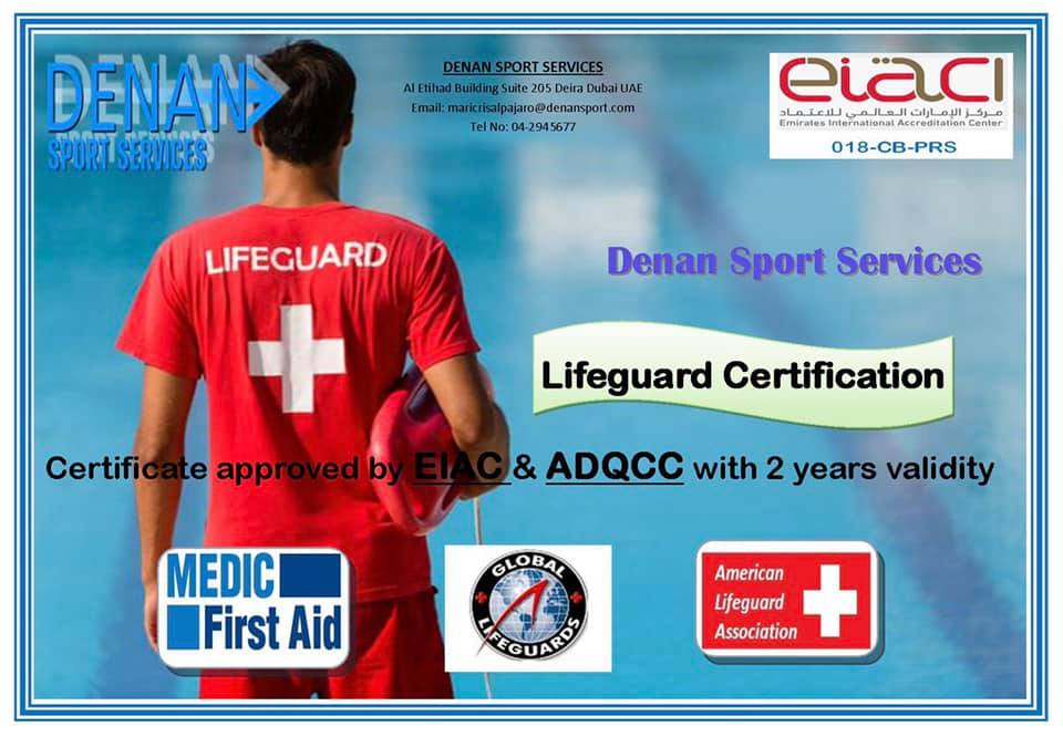Lifeguard Certification in Dubai... - Denan Sport Services | Facebook