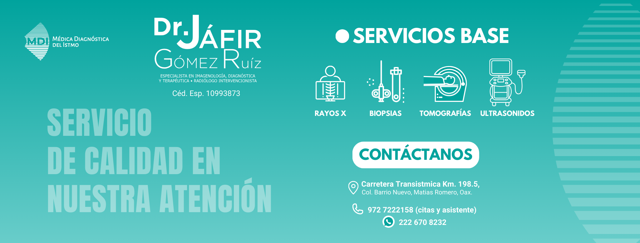 Dr. Jáfir Gómez Ruíz | Matías Romero Avendaño Centro