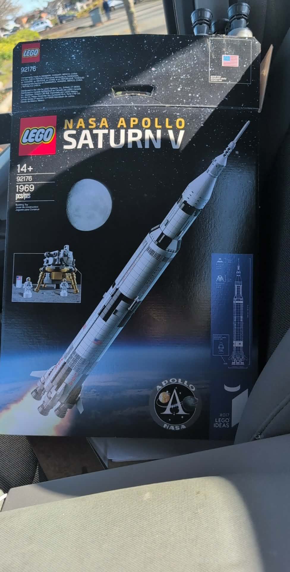 NASA Lego Saturn V set needs maintenance