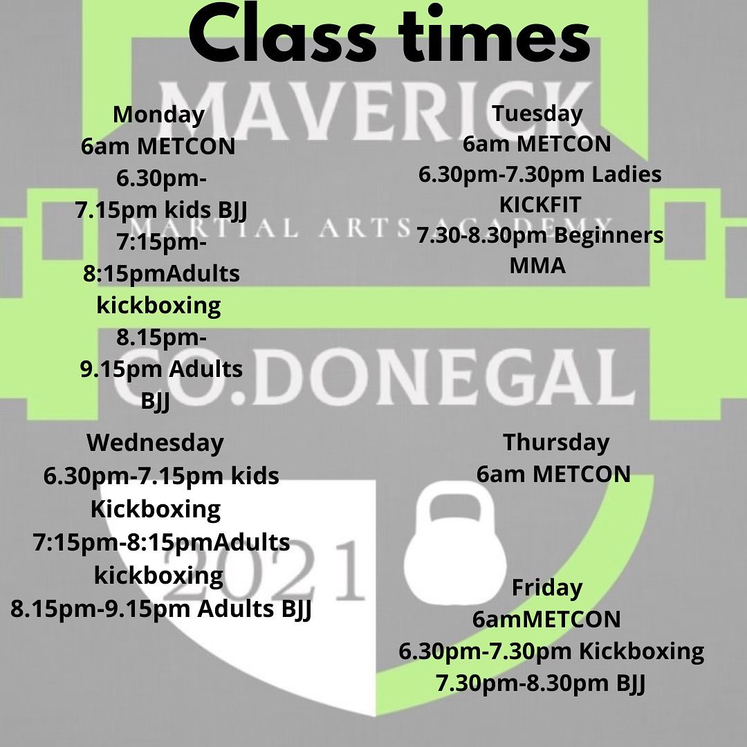 🔥🔥🔥 NEW TIMETABLE 🔥🔥🔥... Maverick’s Martial Arts Academy