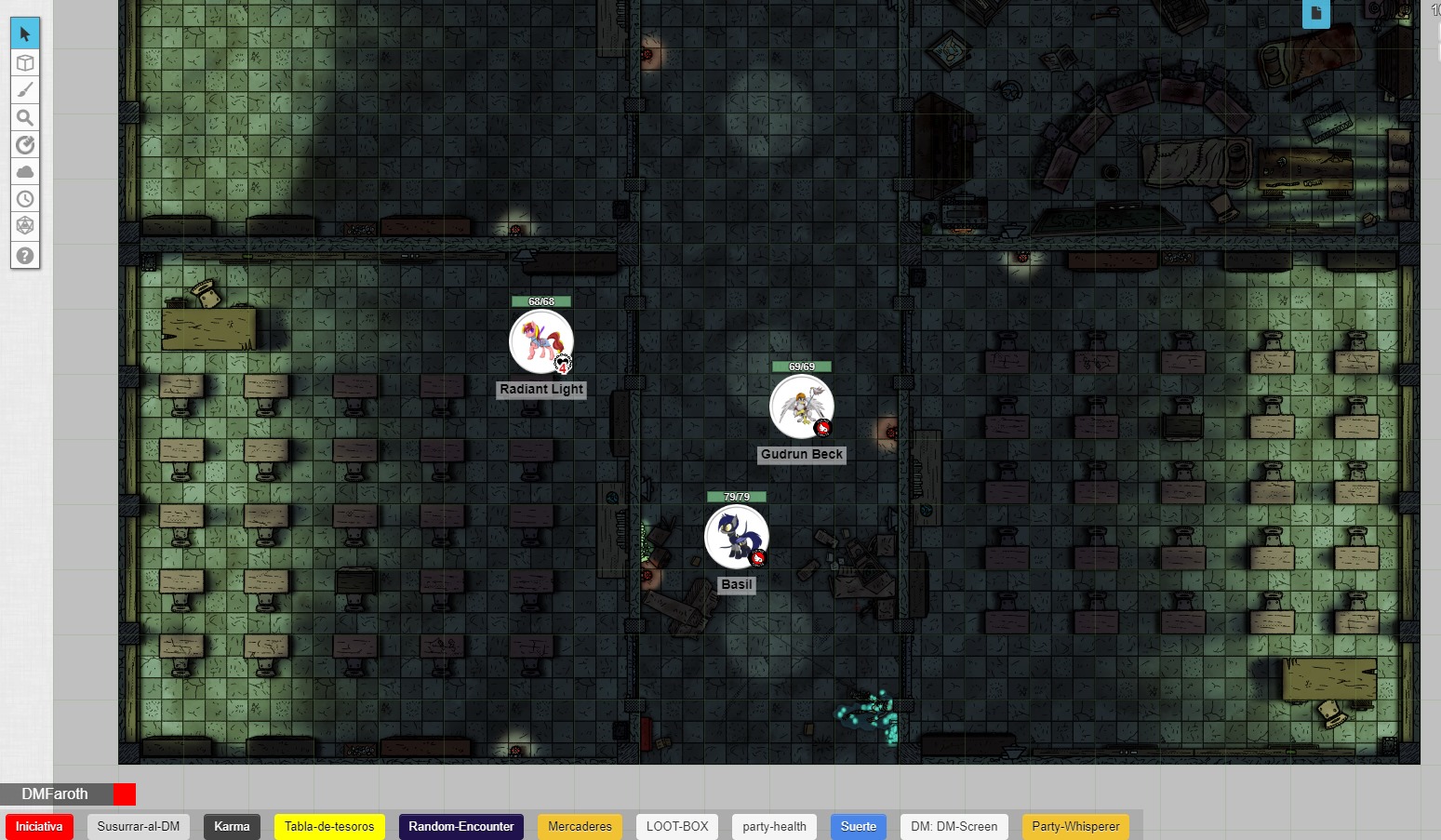 Faroth el Tico - Probando los mapas modulares en roll20,...