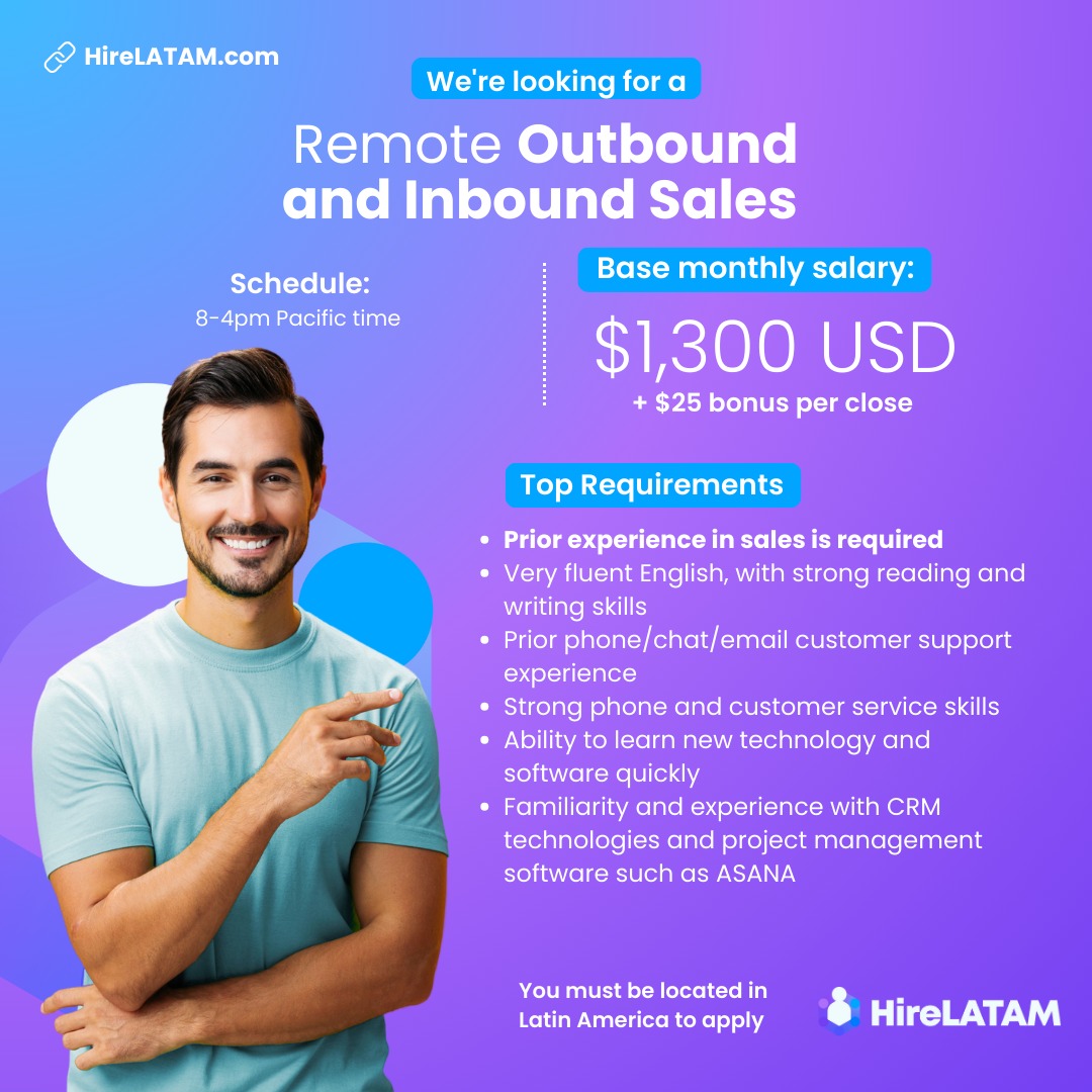 HireLATAM - 🔍 We’re on the lookout for a Remote Outbound...