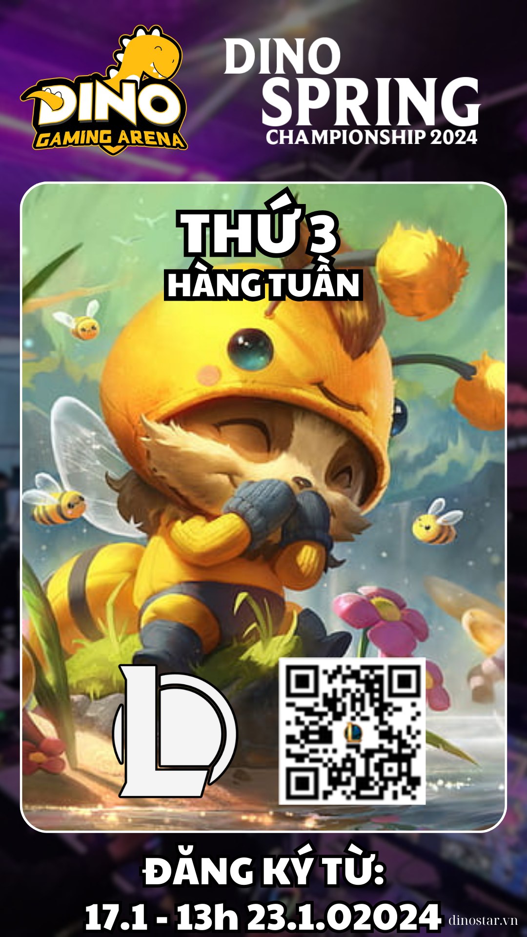 📣 𝐋𝐎𝐋 - 𝐃𝐈𝐍𝐎 𝐒𝐏𝐑𝐈𝐍𝐆 𝐂𝐇𝐀𝐌𝐏𝐈𝐎𝐍𝐒𝐇𝐈𝐏 𝟐𝟎𝟐𝟒... - Tiệm net Dino Star