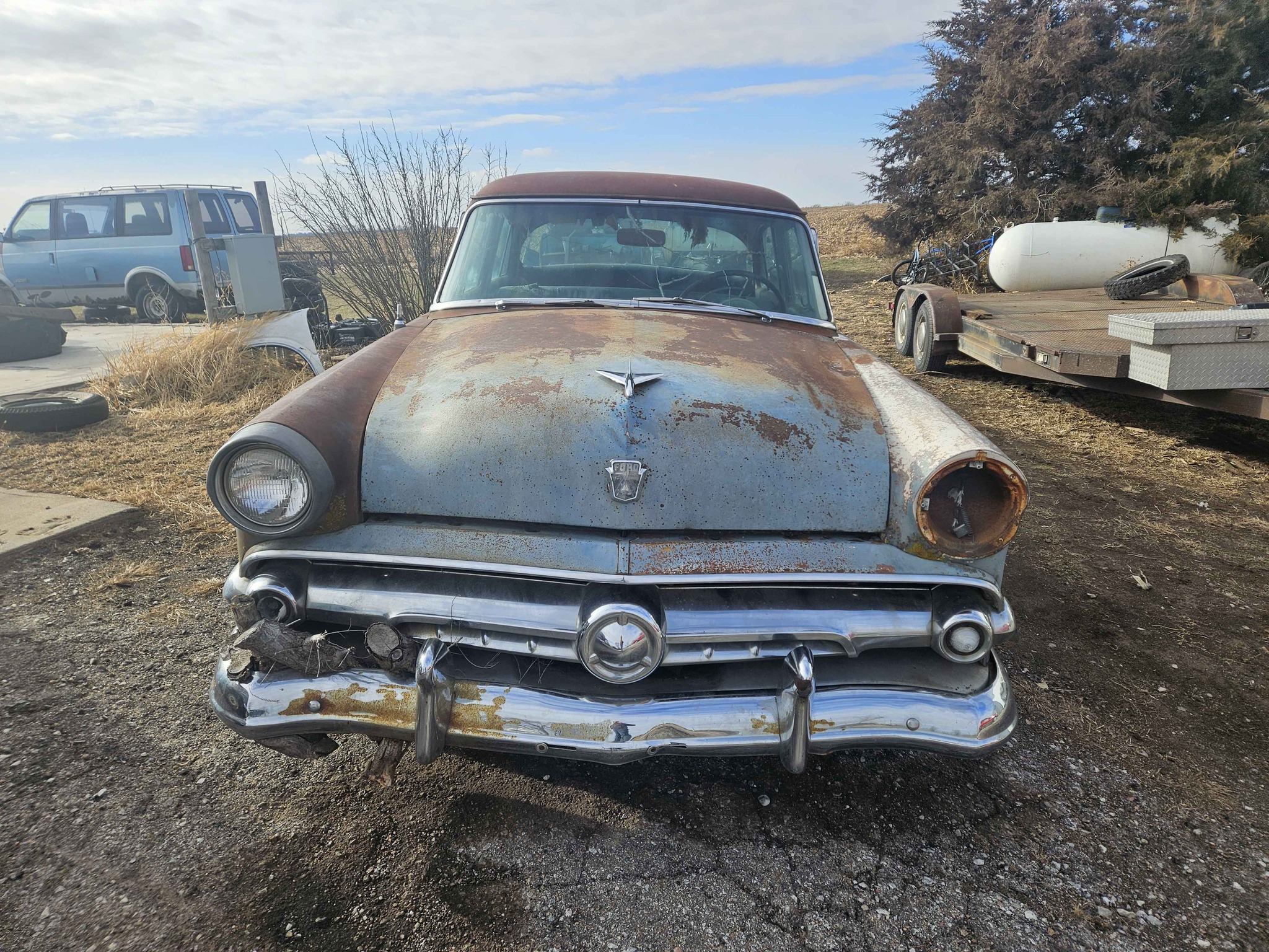 Ford Customline & Mainline Nation 52,53,54 | Parting out a 1954 Ford ...