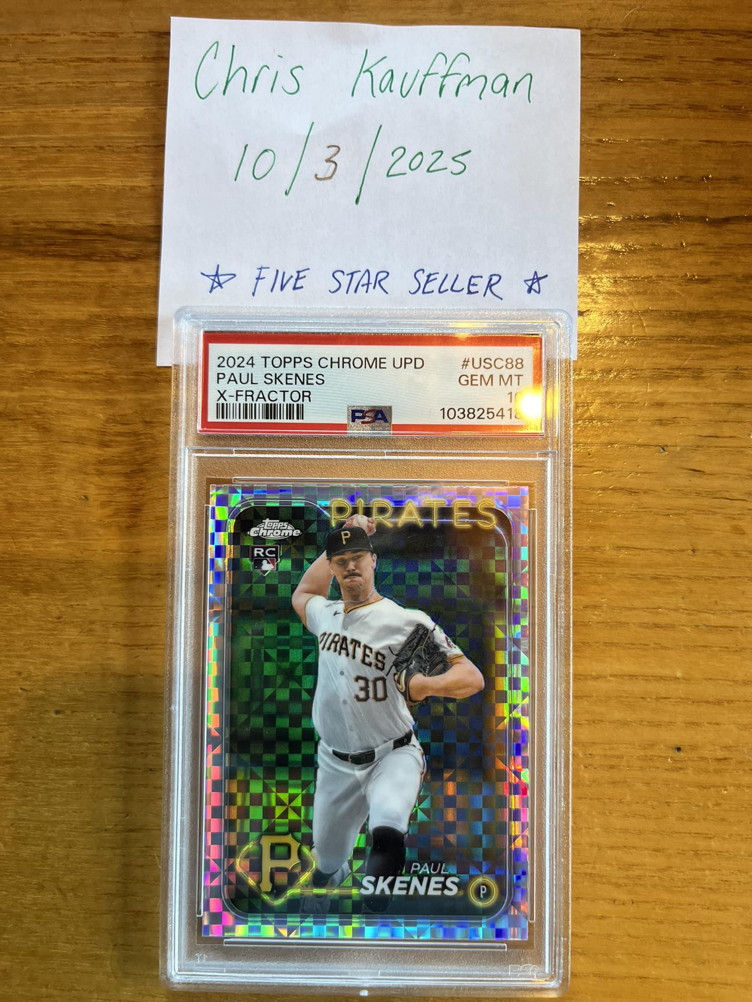 Paul Skenes 2026 Topps Stars of MLB card. $1.40, plus $1.30 