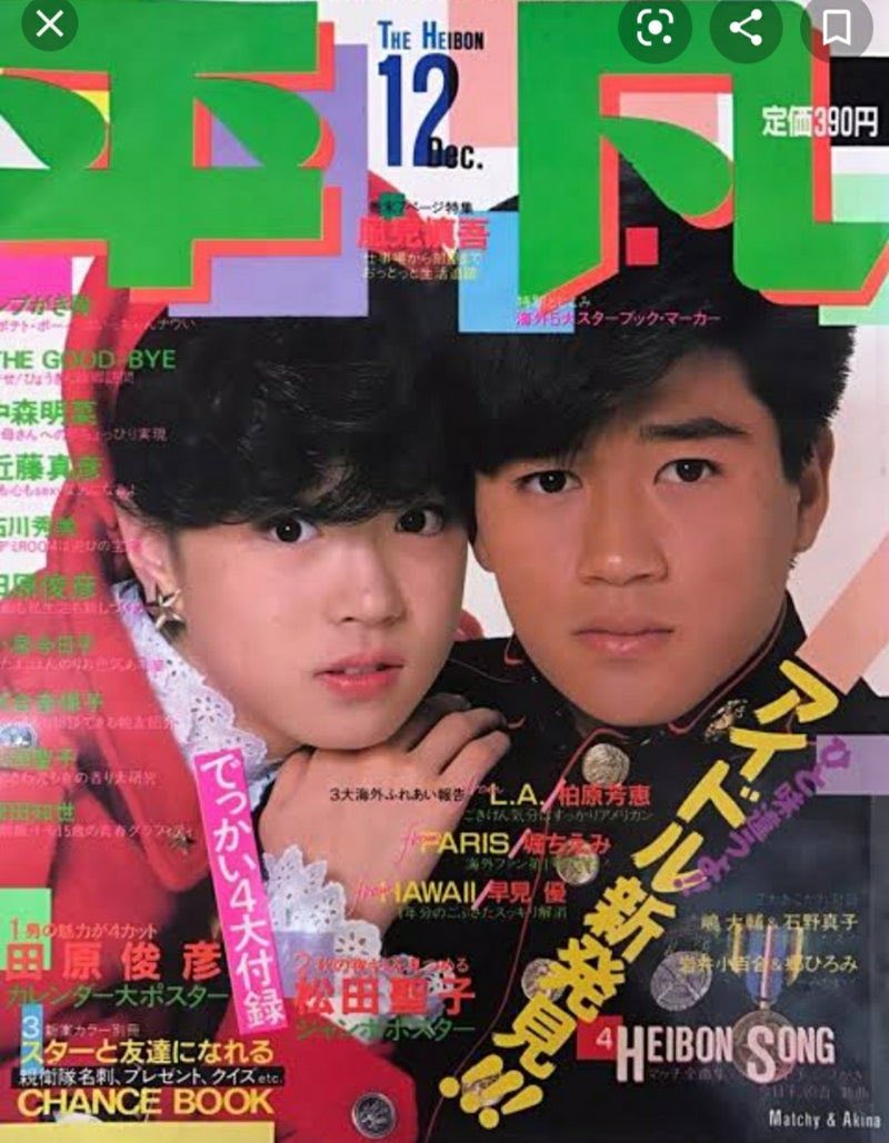 月刊誌明星に平凡 当時、姉が両方の本を買っていて、私は後ろの方の