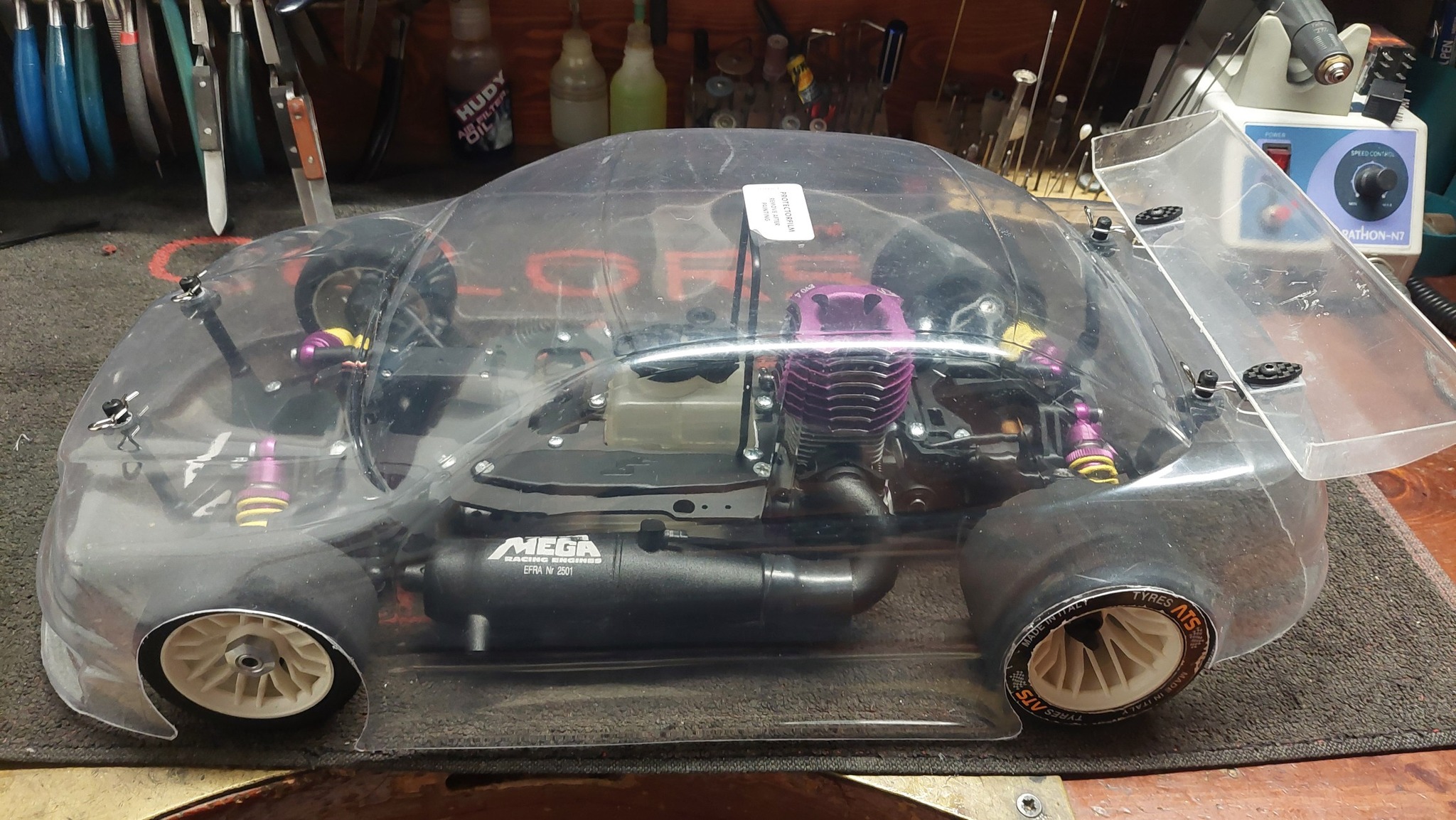 Serpent Impact M2 trophy winner on shelf of victory