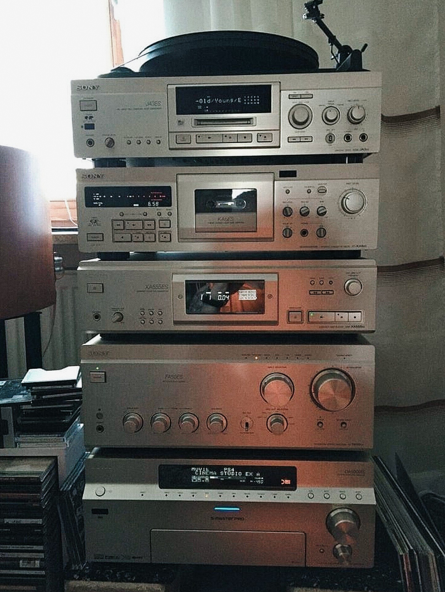 Vintage Audio Gear Collection | Sony ES stereo system stack. | Facebook