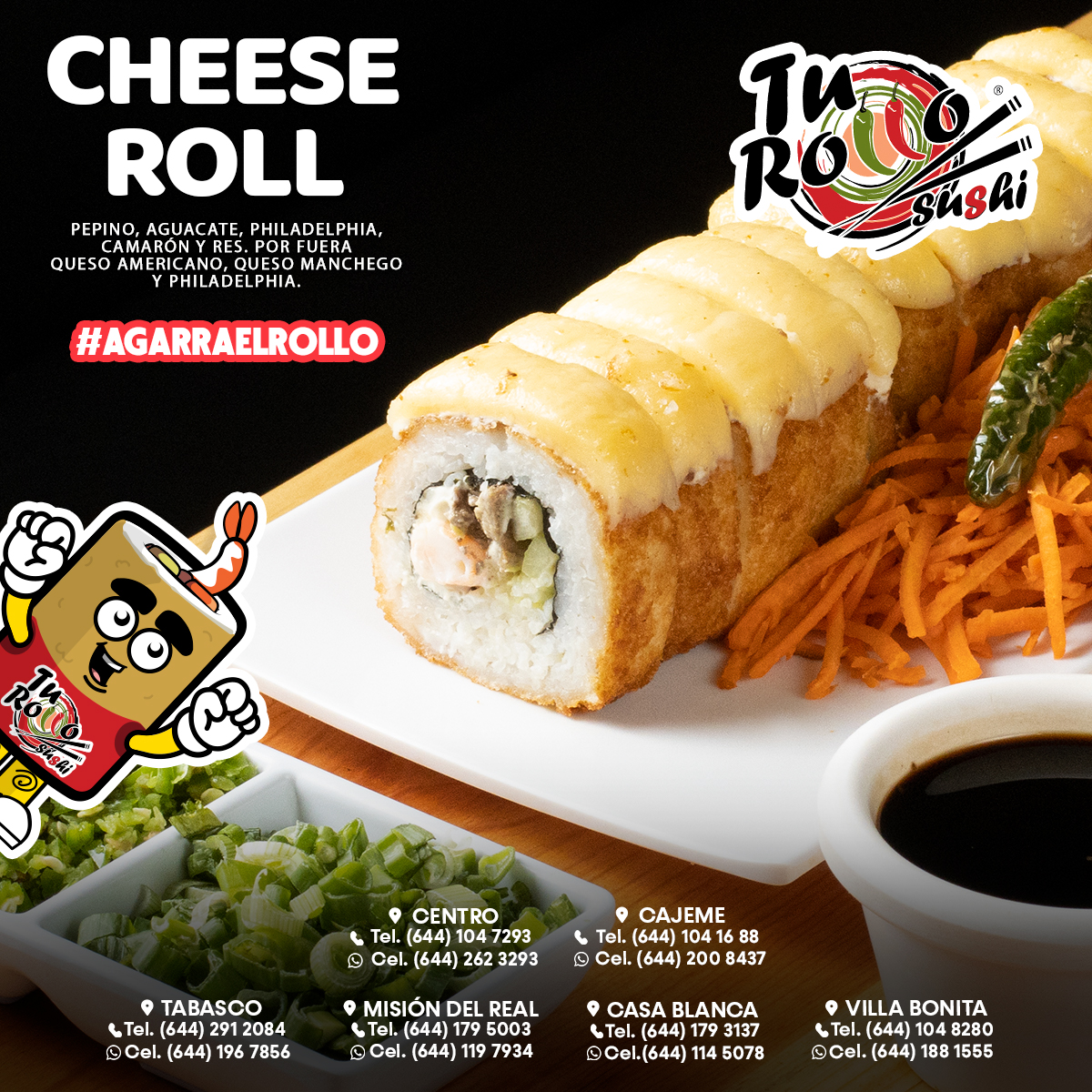 Tu Rollo Sushi - ¡Con su riquísimo sabor al queso que te...