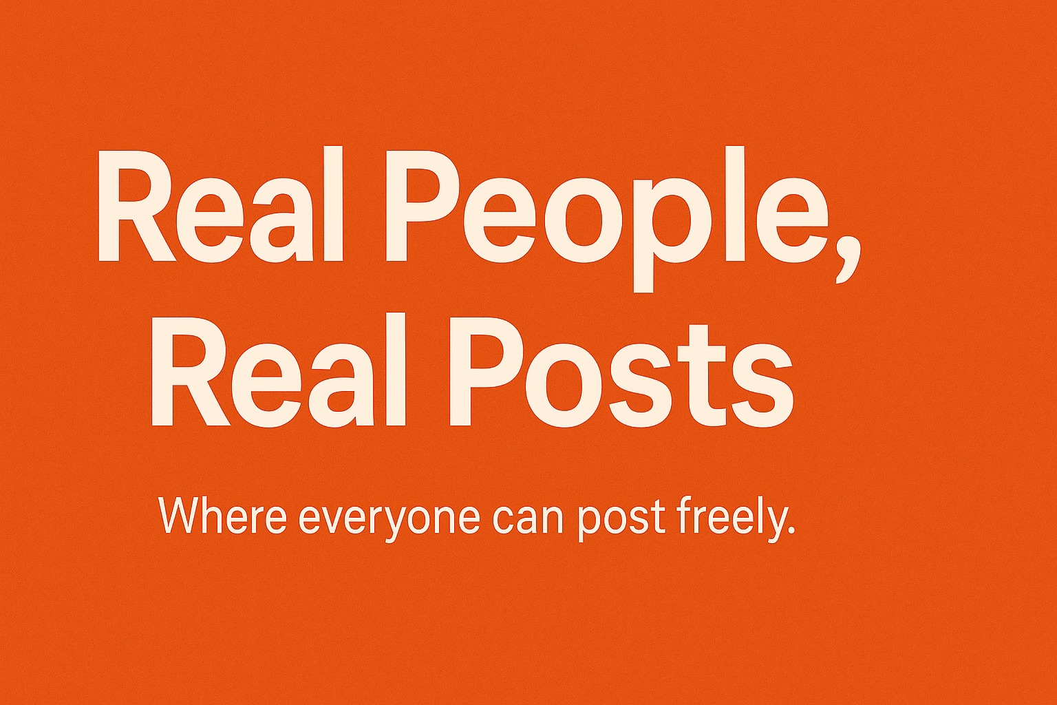 Real People, Real Posts | Facebook