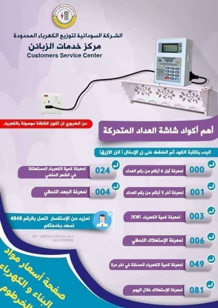 الشركة السودانية لتوزيع الكهرباء دليل الموثق الشامل Facebook