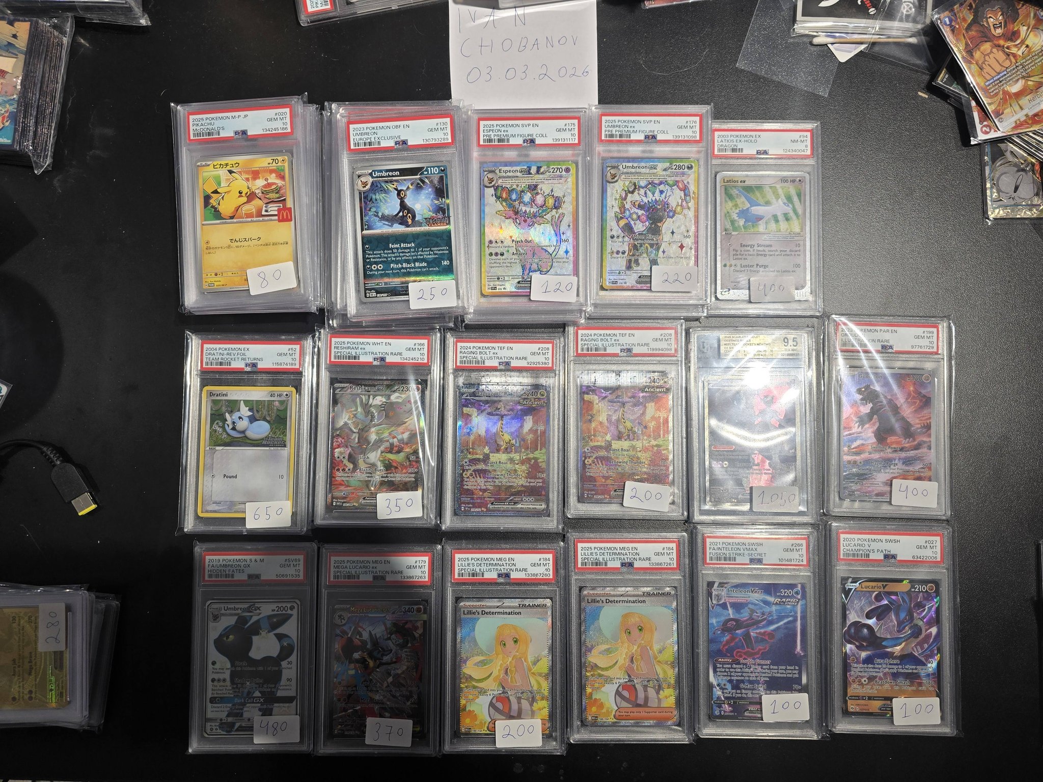 Pokemon slabs for sale