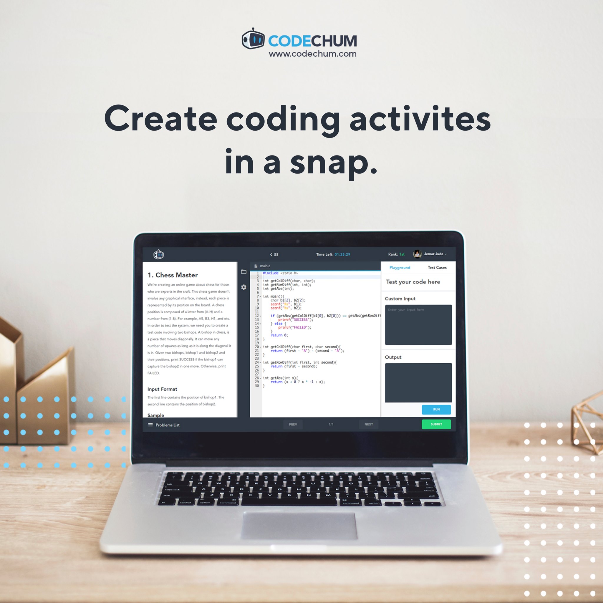 CodeChum - Programming teachers, how much time are you...