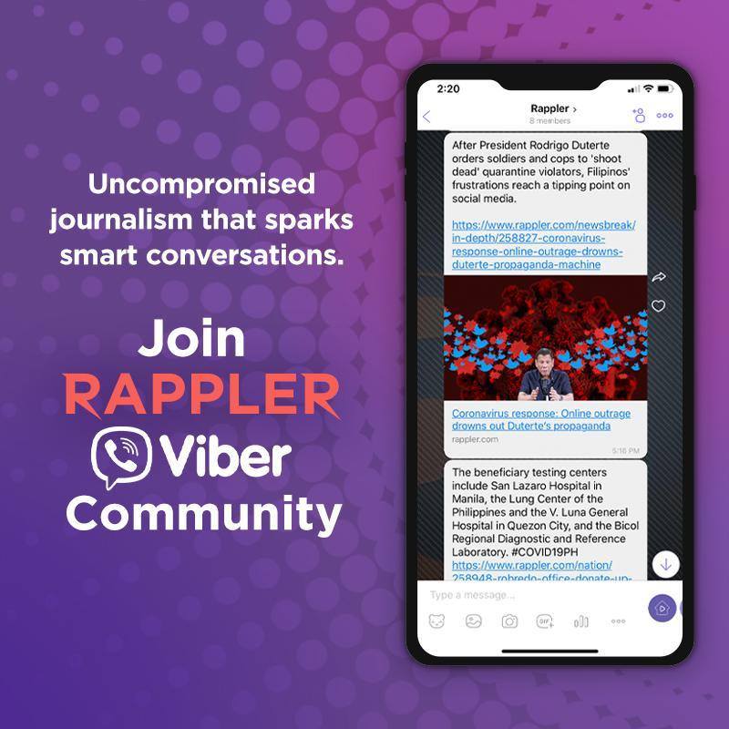 Rappler - Rappler is now on Viber! Join our Viber...