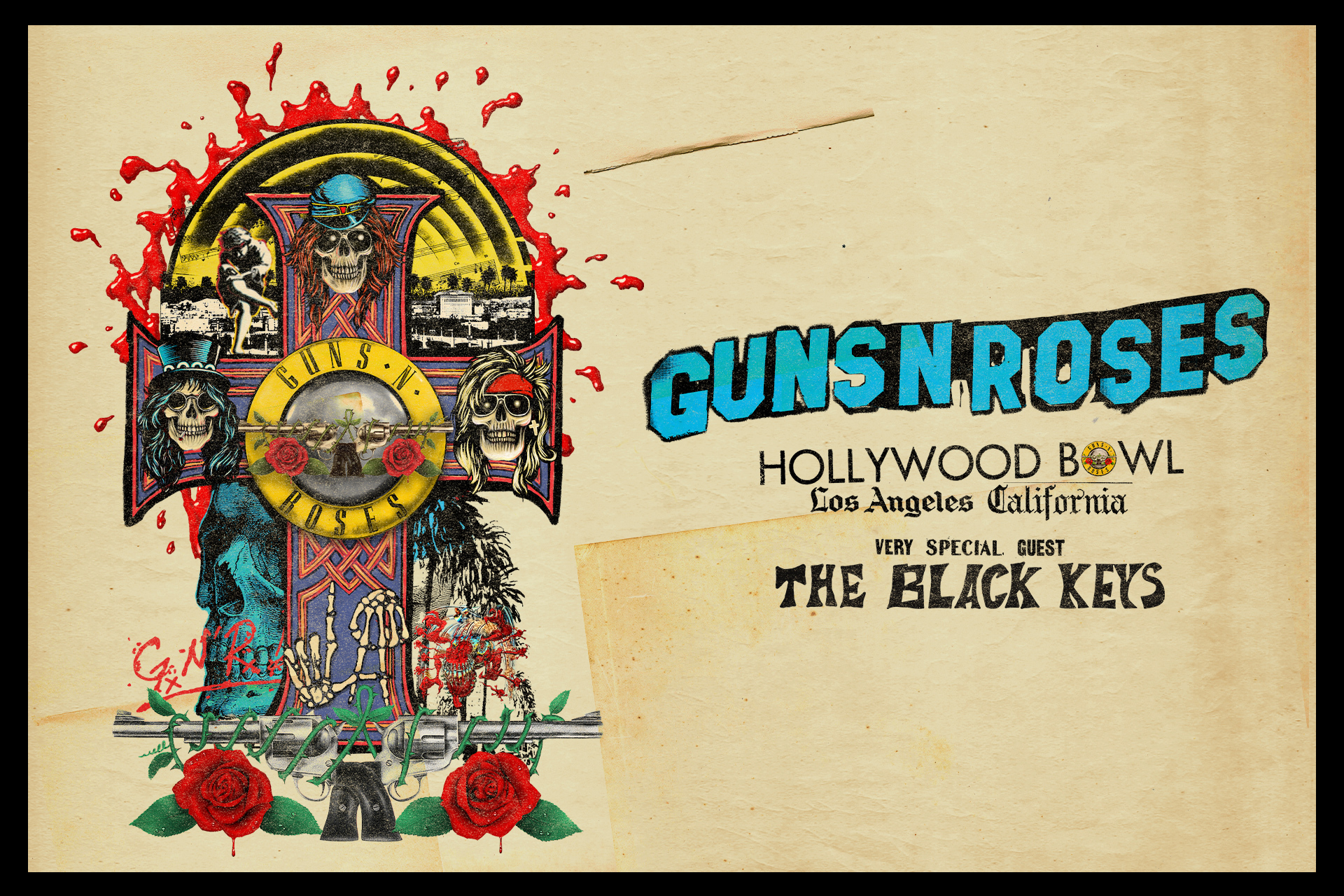 GUNS N' ROSES 2023 LAハリウッドボウル公演 スウェット 新品