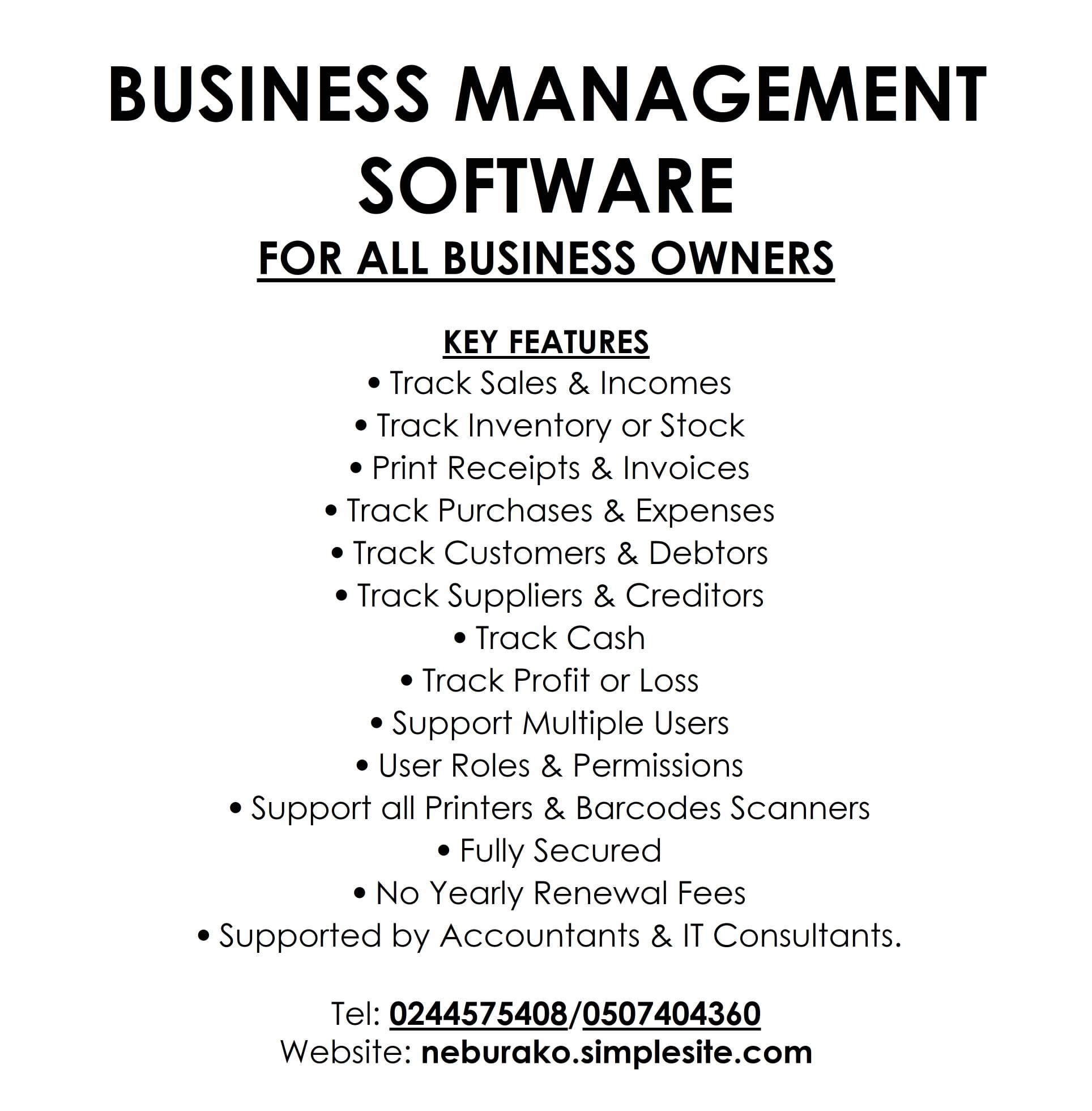 Accounting Software & Point of Sale POS Software Solutions - Ghana | Accra