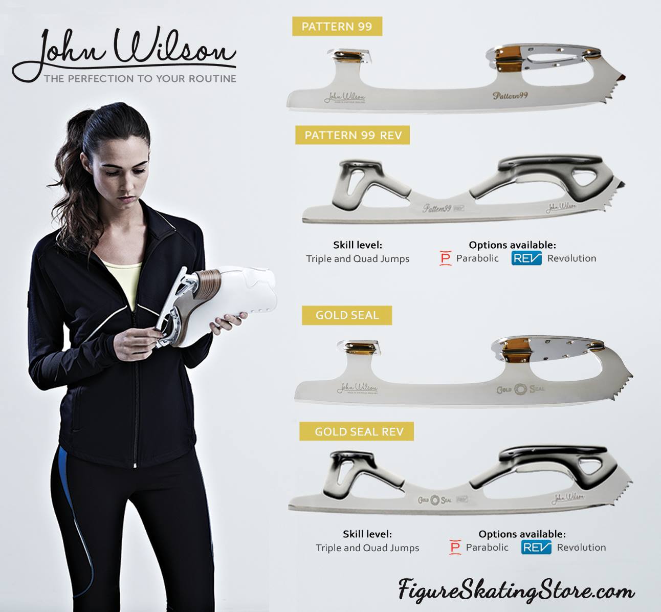 IceDress - John Wilson Pattern 99 Figure Skating Blades https 