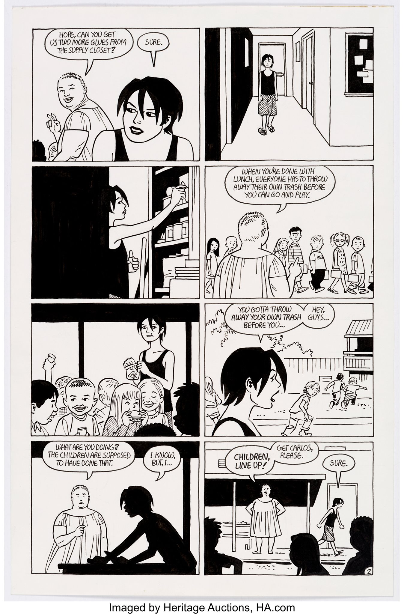 Heritage - Jaime Hernandez Love and Rockets Vol.2 #17 Story Page 2 ...